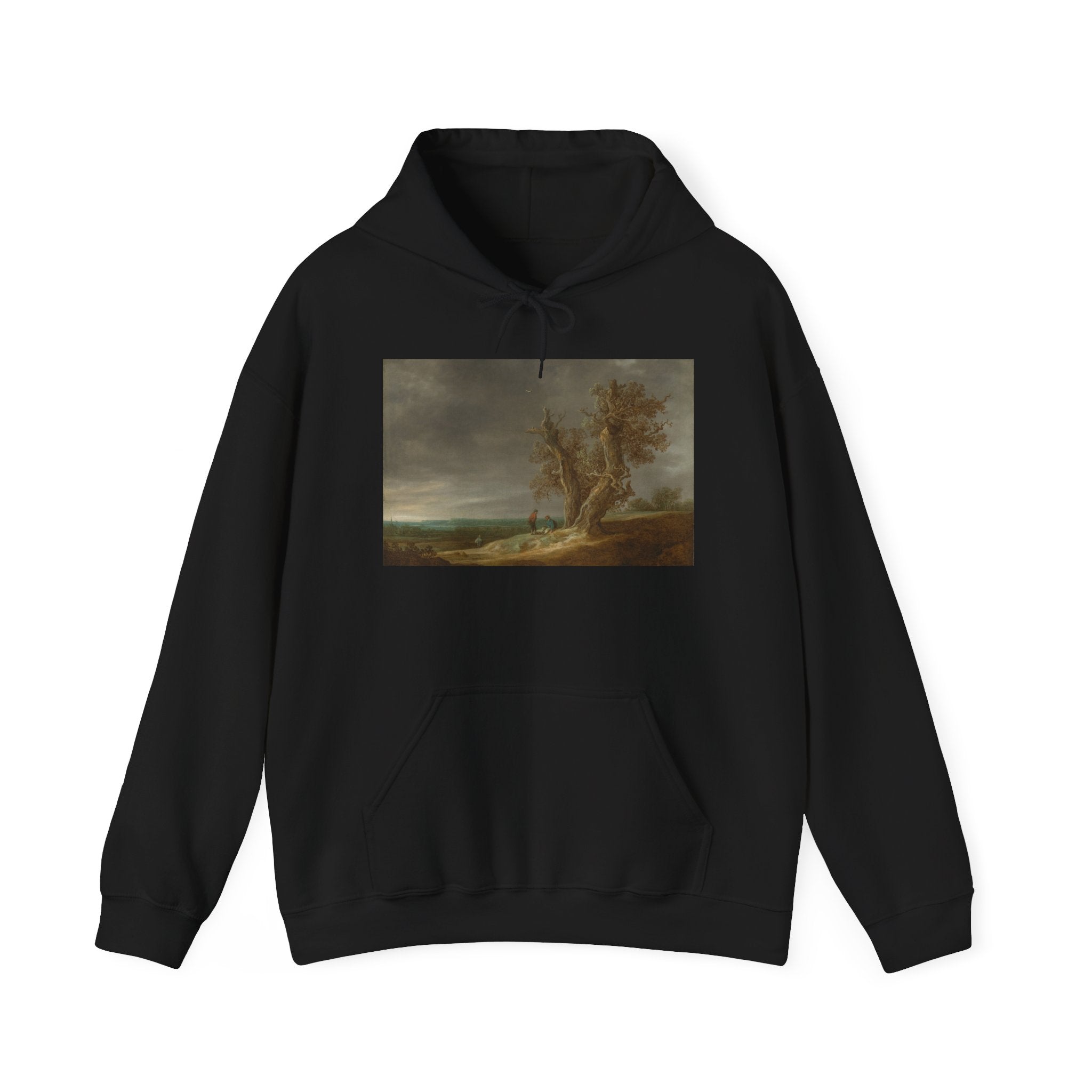 Art Hoodie – Landscape with Two Oaks