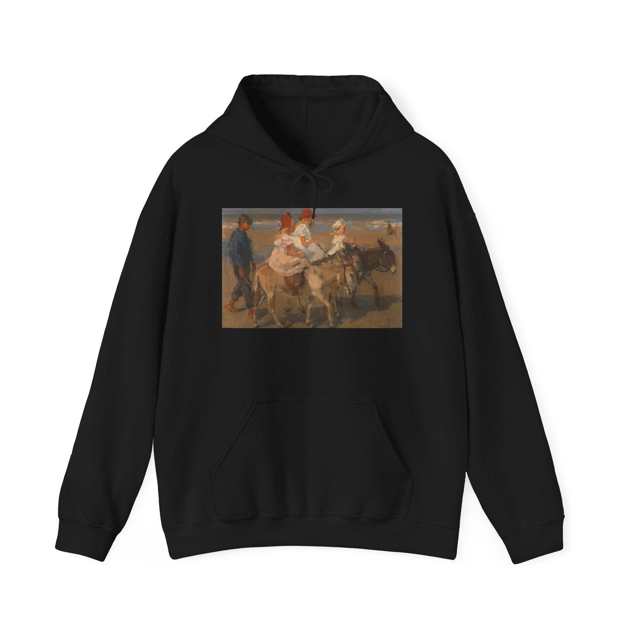 Art Hoodie – Donkey Rides on the Beach