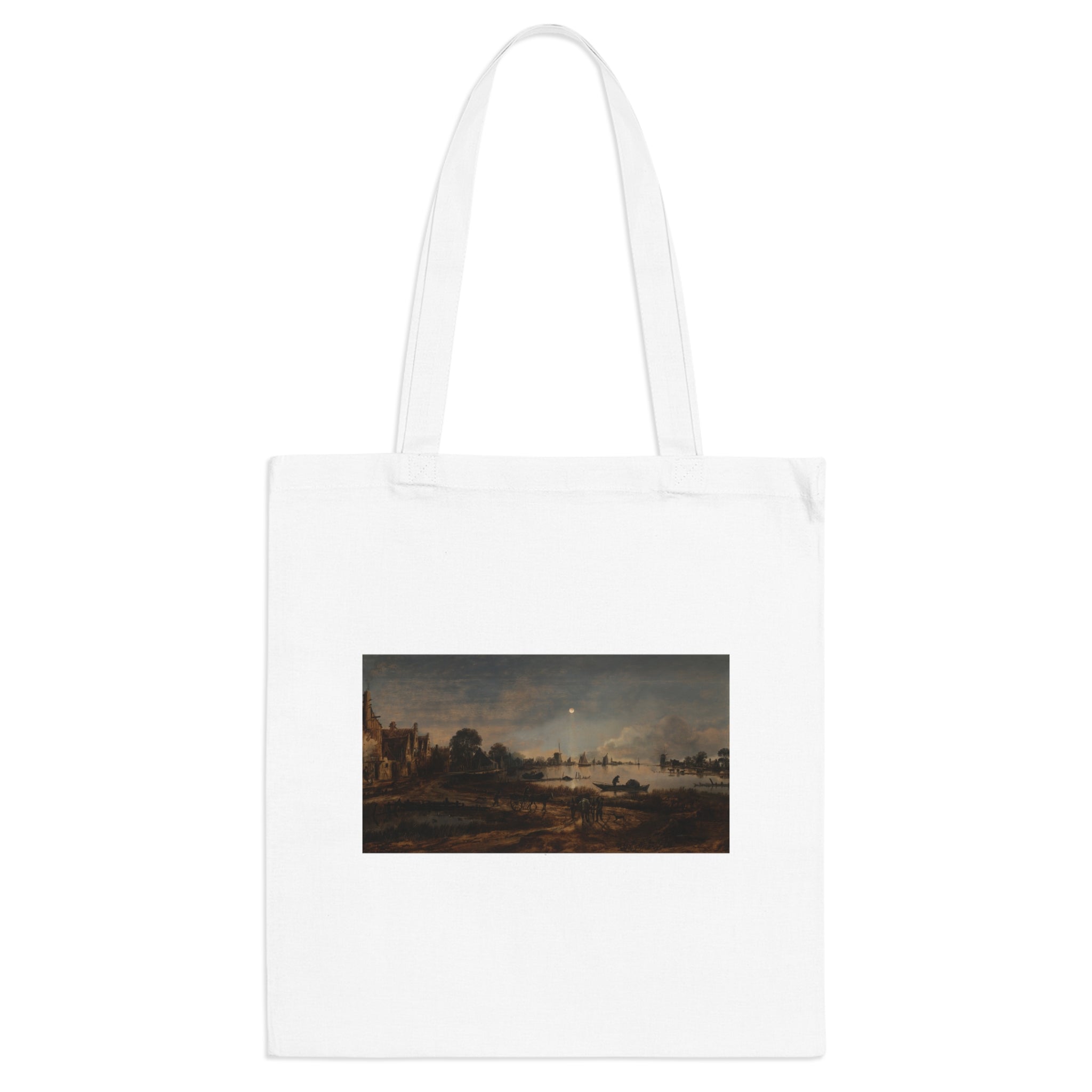Art Tote Bag – River View by Moonlight