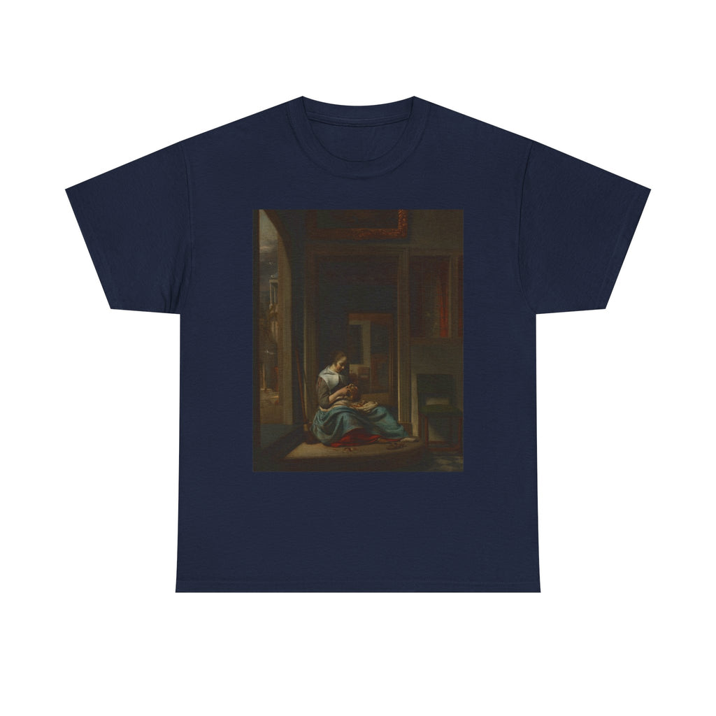 Art Tee – Woman Peeling an Apple