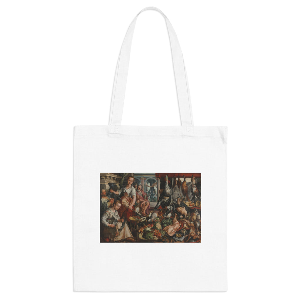 Art Tote Bag – The Well-stocked Kitchen, with Jesus in het House of Martha and Mary in the Background