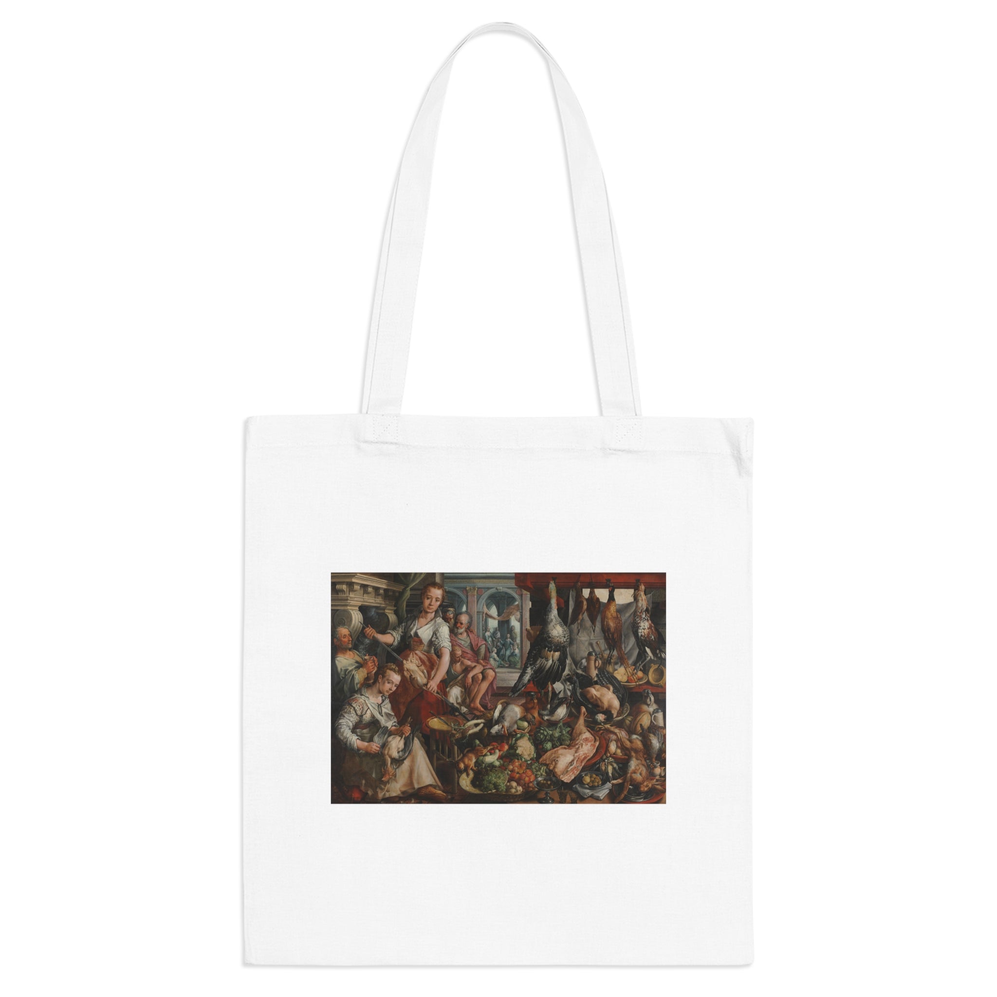 Art Tote Bag – The Well-stocked Kitchen, with Jesus in het House of Martha and Mary in the Background