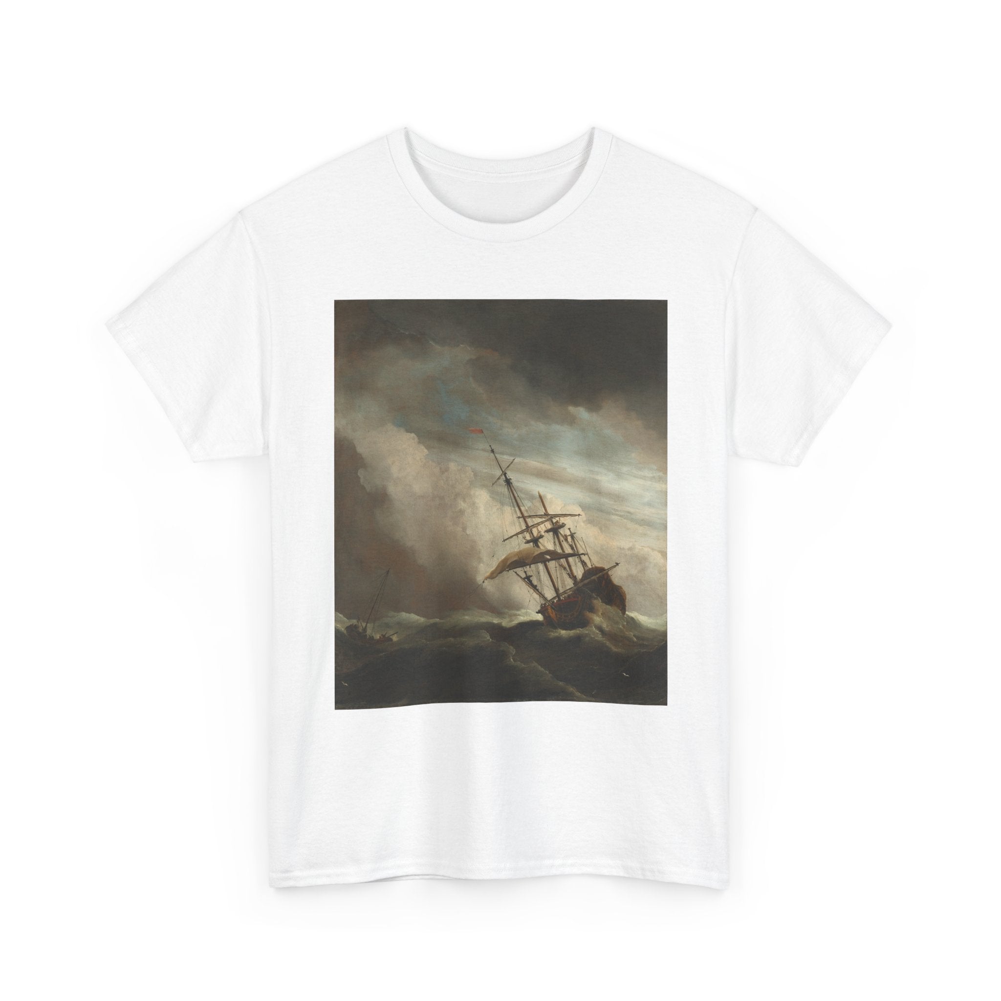 Art Tee – A Ship on the High Seas Caught by a Squall, Known as ‘The Gust’