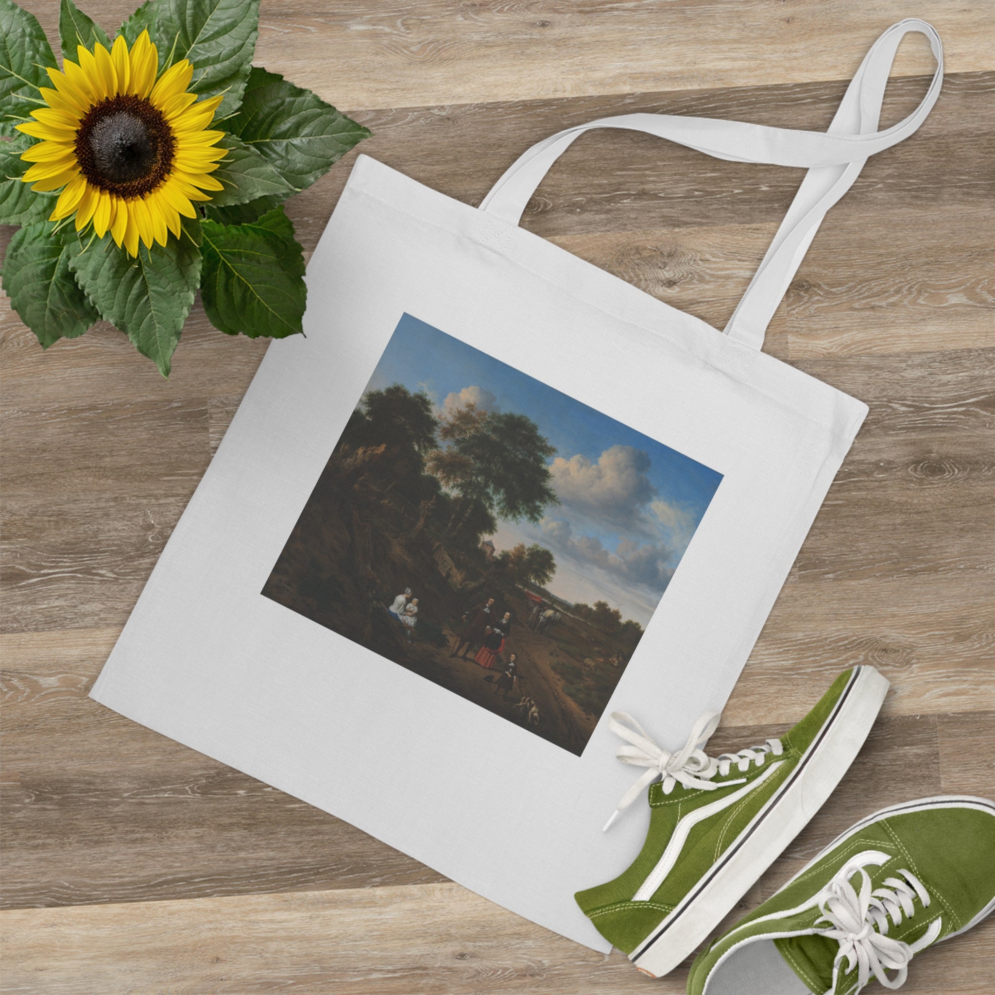 Art Tote Bag – Portrait of a Couple with Two Children and a Nurse in a Landscape