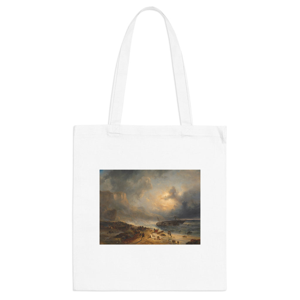 Art Tote Bag – Shipwreck off a Rocky Coast