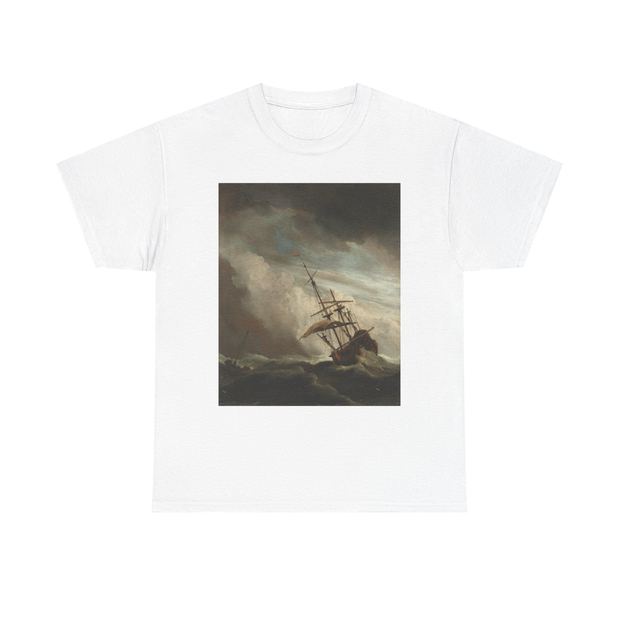 Art Tee – A Ship on the High Seas Caught by a Squall, Known as ‘The Gust’