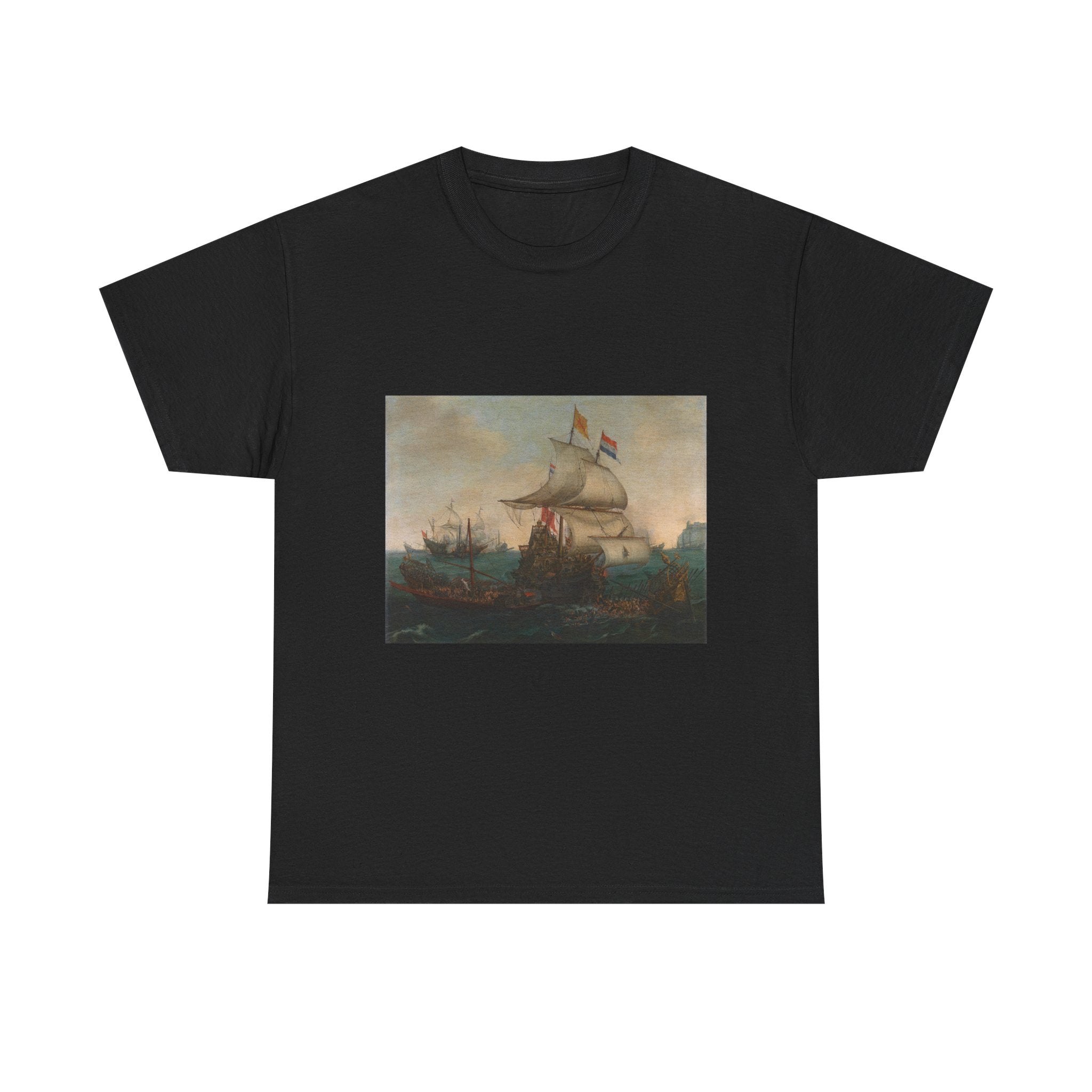 Art Tee – Dutch Ships Ramming Spanish Galleys near Calais, 3 October 1602