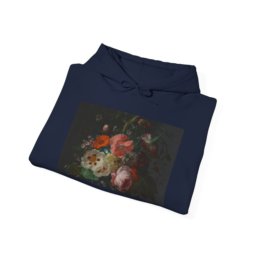 Art Hoodie – Still Life with Flowers on a Marble Tabletop