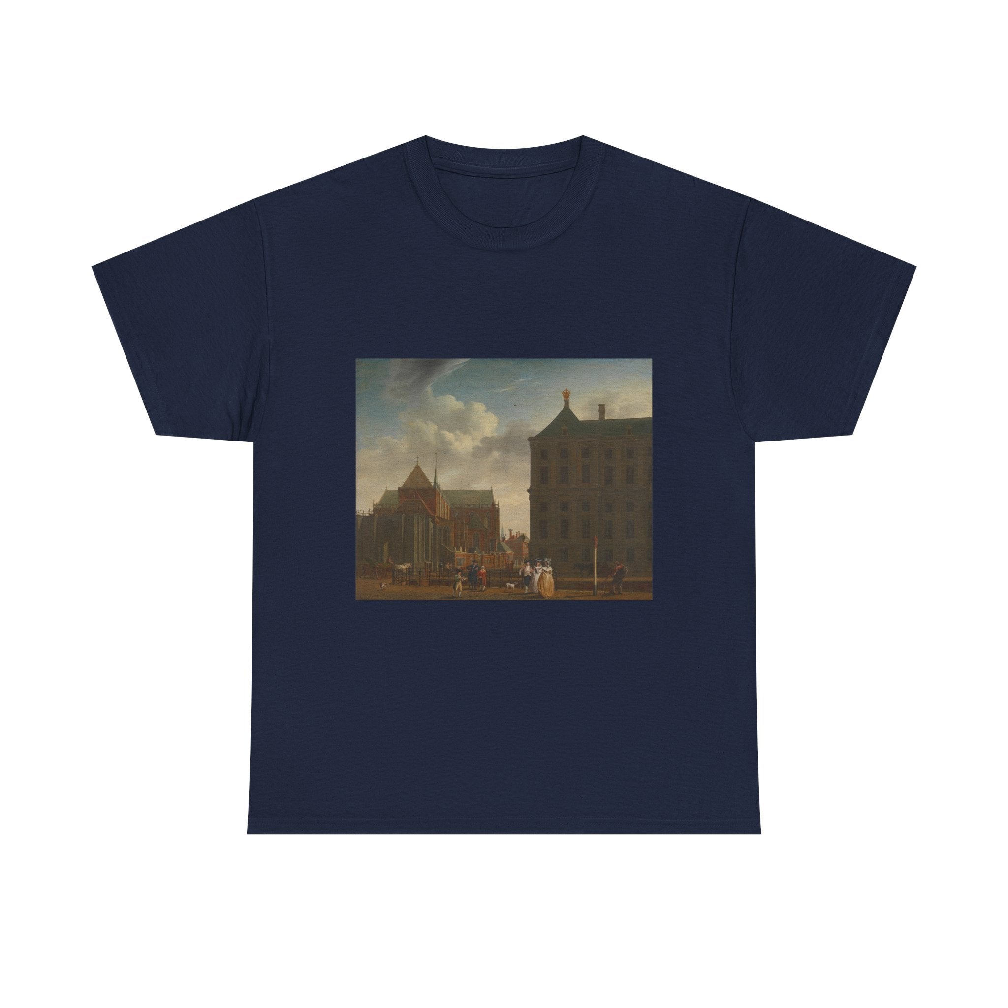 Art Tee – The Nieuwe Kerk and the Town Hall on the Dam in Amsterdam