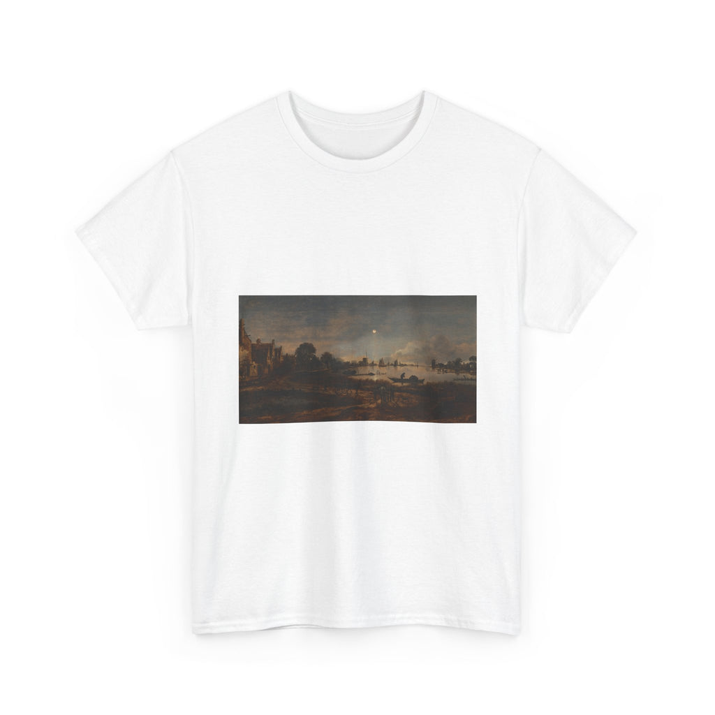 Art Tee – River View by Moonlight