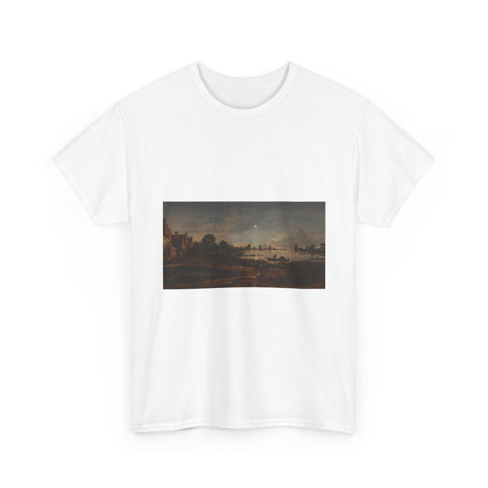 Art Tee – River View by Moonlight