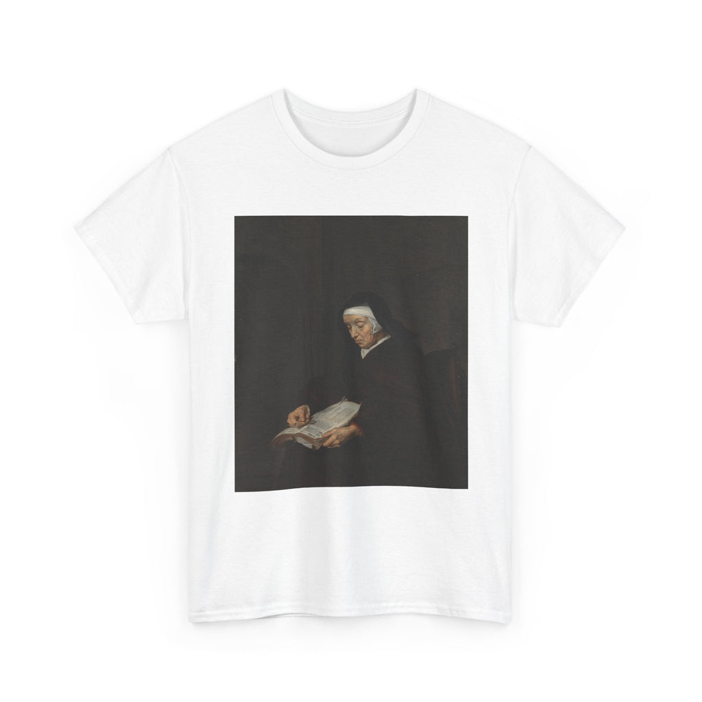 Art Tee – Old Woman Meditating