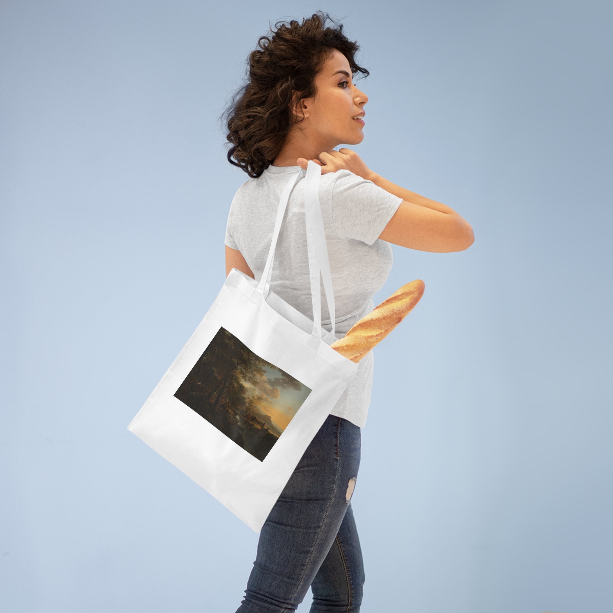 Art Tote Bag – Italian Landscape with a Draughtsman