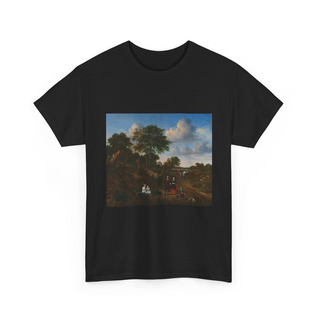 Art Tee – Portrait of a Couple with Two Children and a Nurse in a Landscape