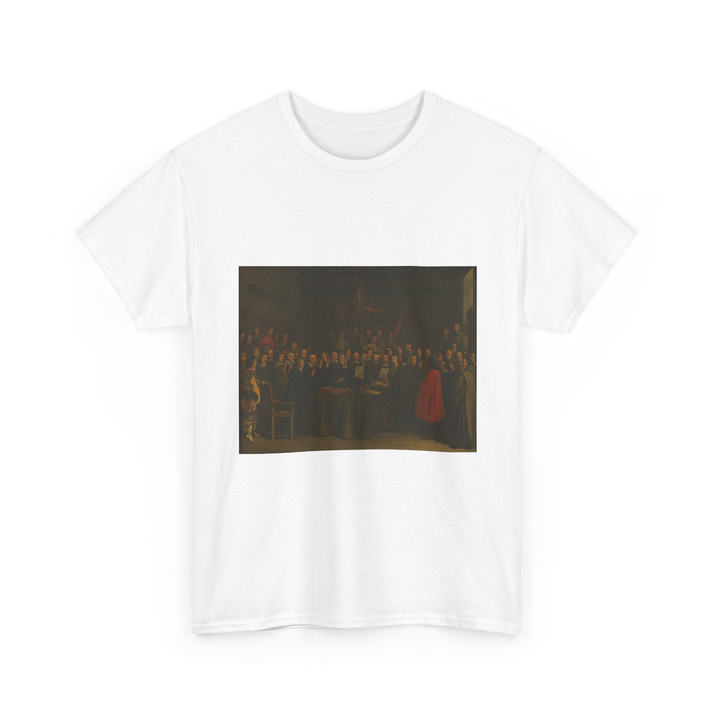 Art Tee – Ratification of the Peace of Münster between Spain and the Dutch Republic in the Town Hall of Münster, 15 May 1648