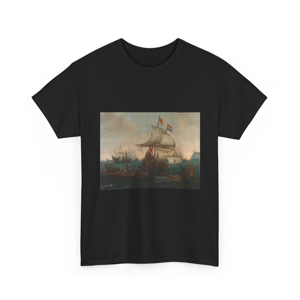 Art Tee – Dutch Ships Ramming Spanish Galleys near Calais, 3 October 1602