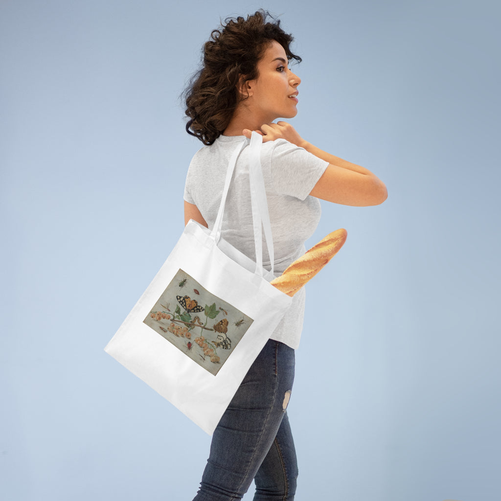 Art Tote Bag – Sprig of White Currants with Insects
