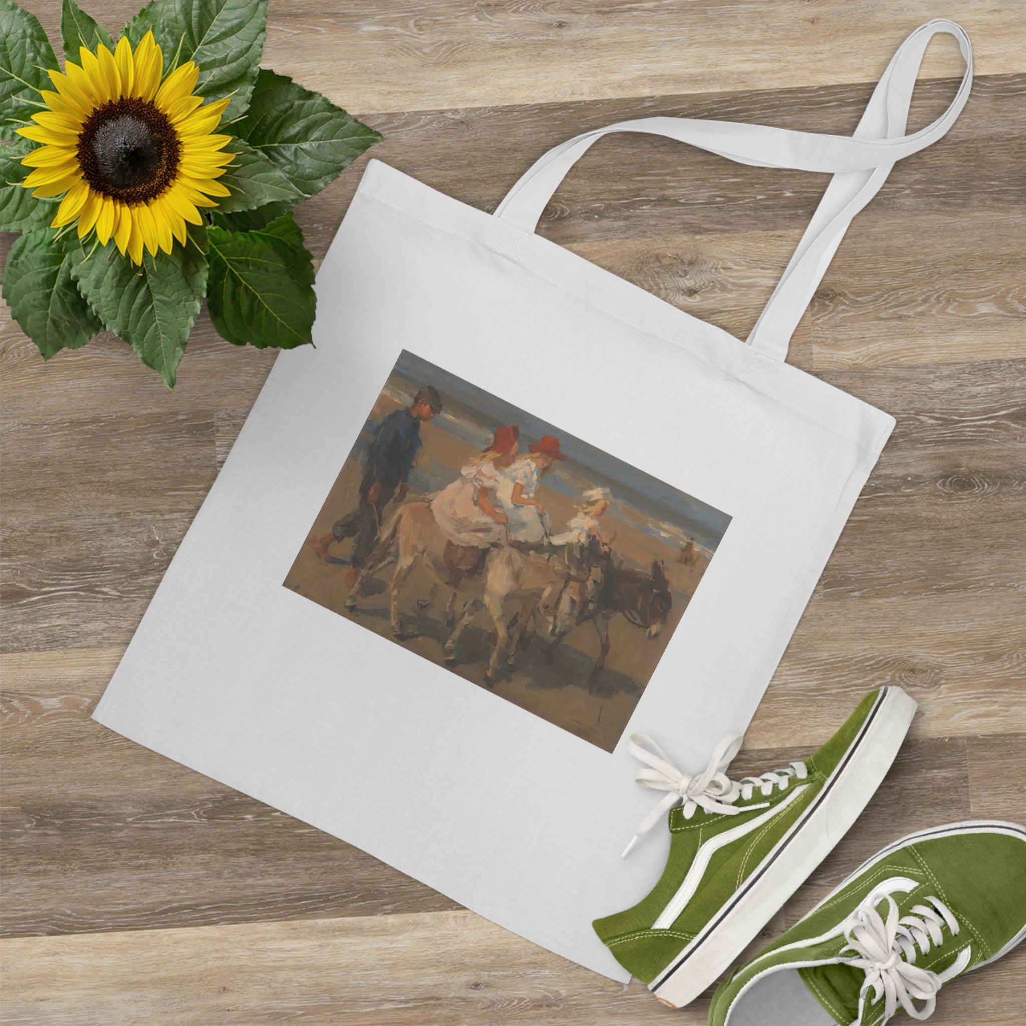 Art Tote Bag – Donkey Rides on the Beach
