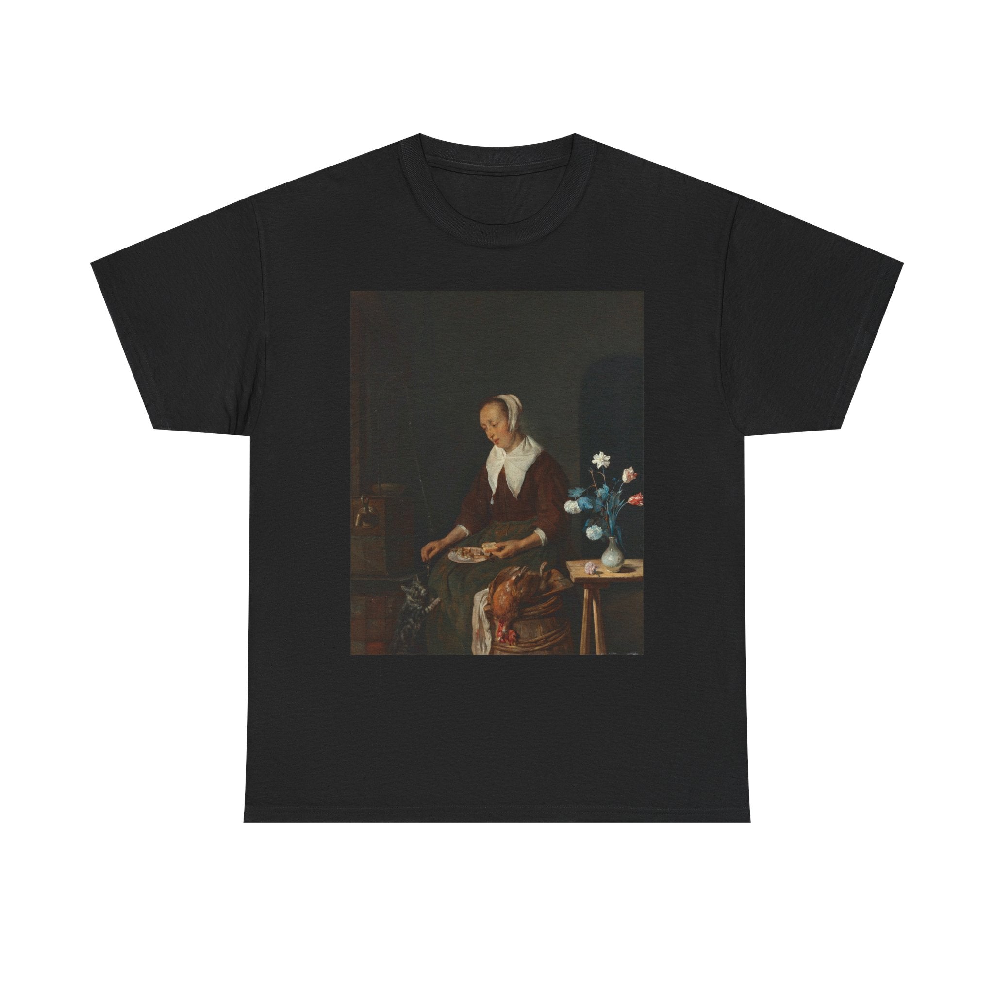 Art Tee – Woman Eating, Known as ‘The Cat’s Breakfast’