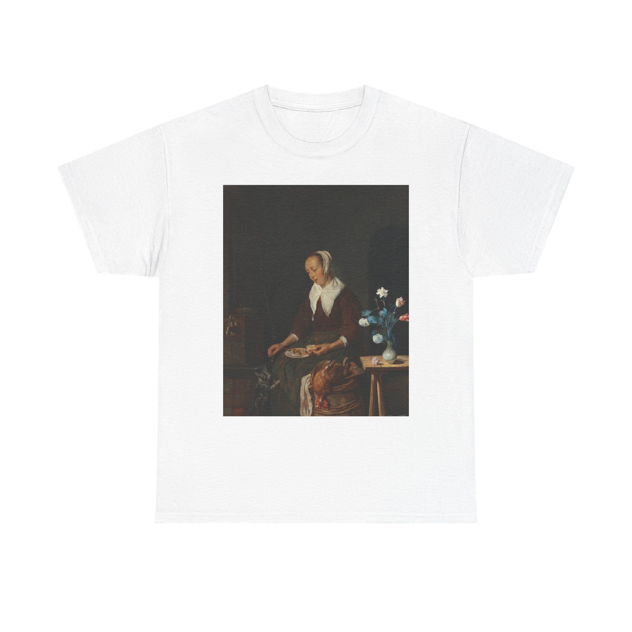 Art Tee – Woman Eating, Known as ‘The Cat’s Breakfast’