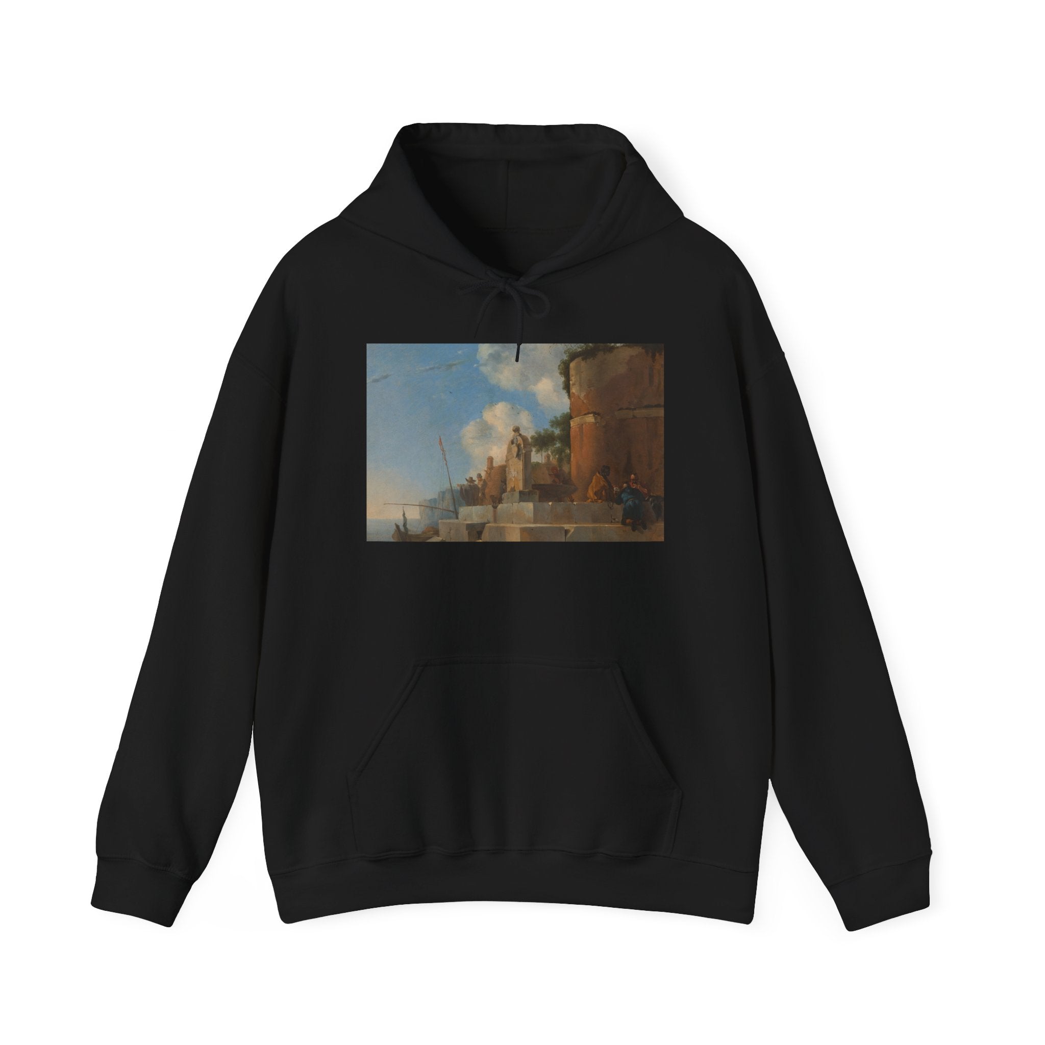Art Hoodie – A Coastal Ruin in Italy