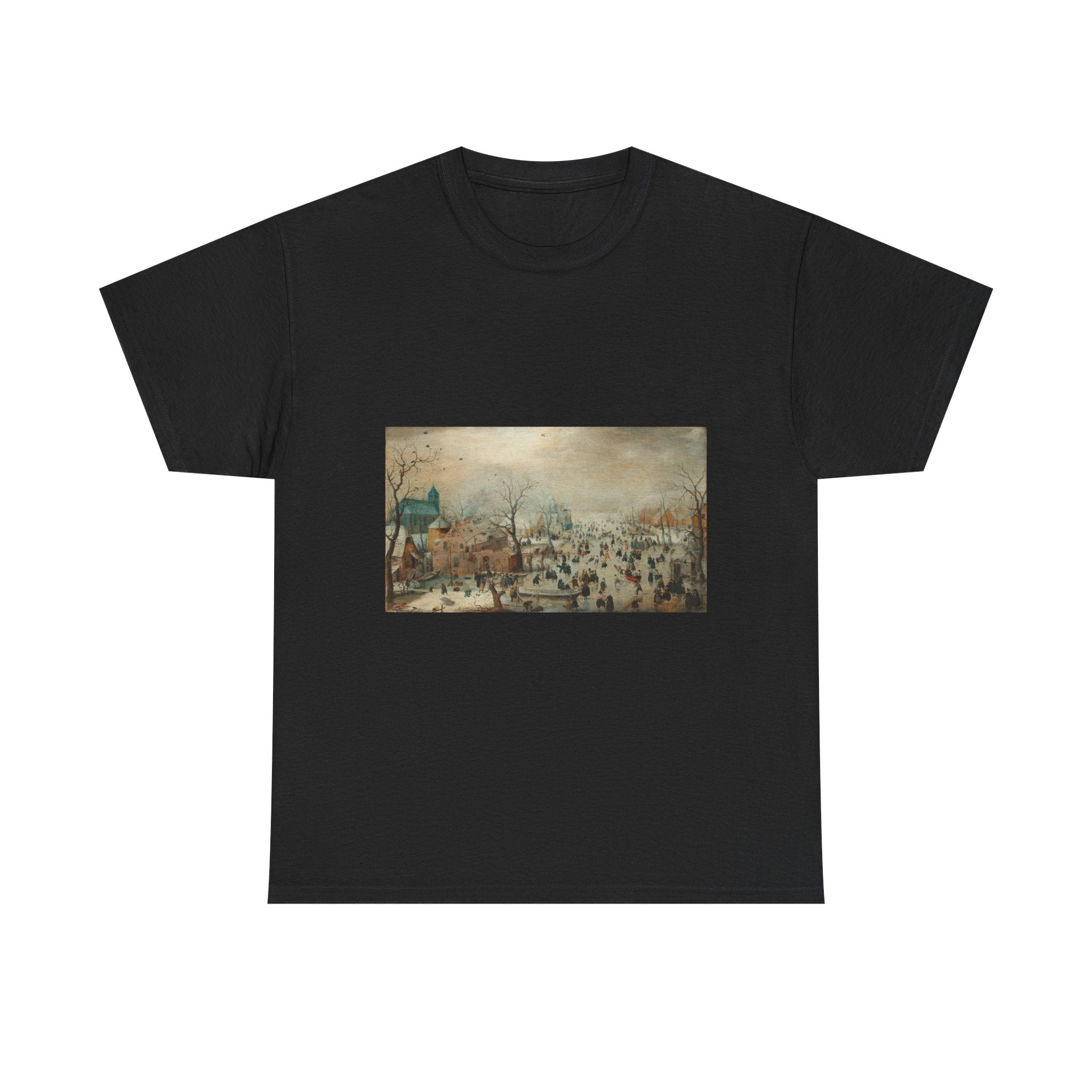 Art Tee – Winter Landscape with Ice Skaters