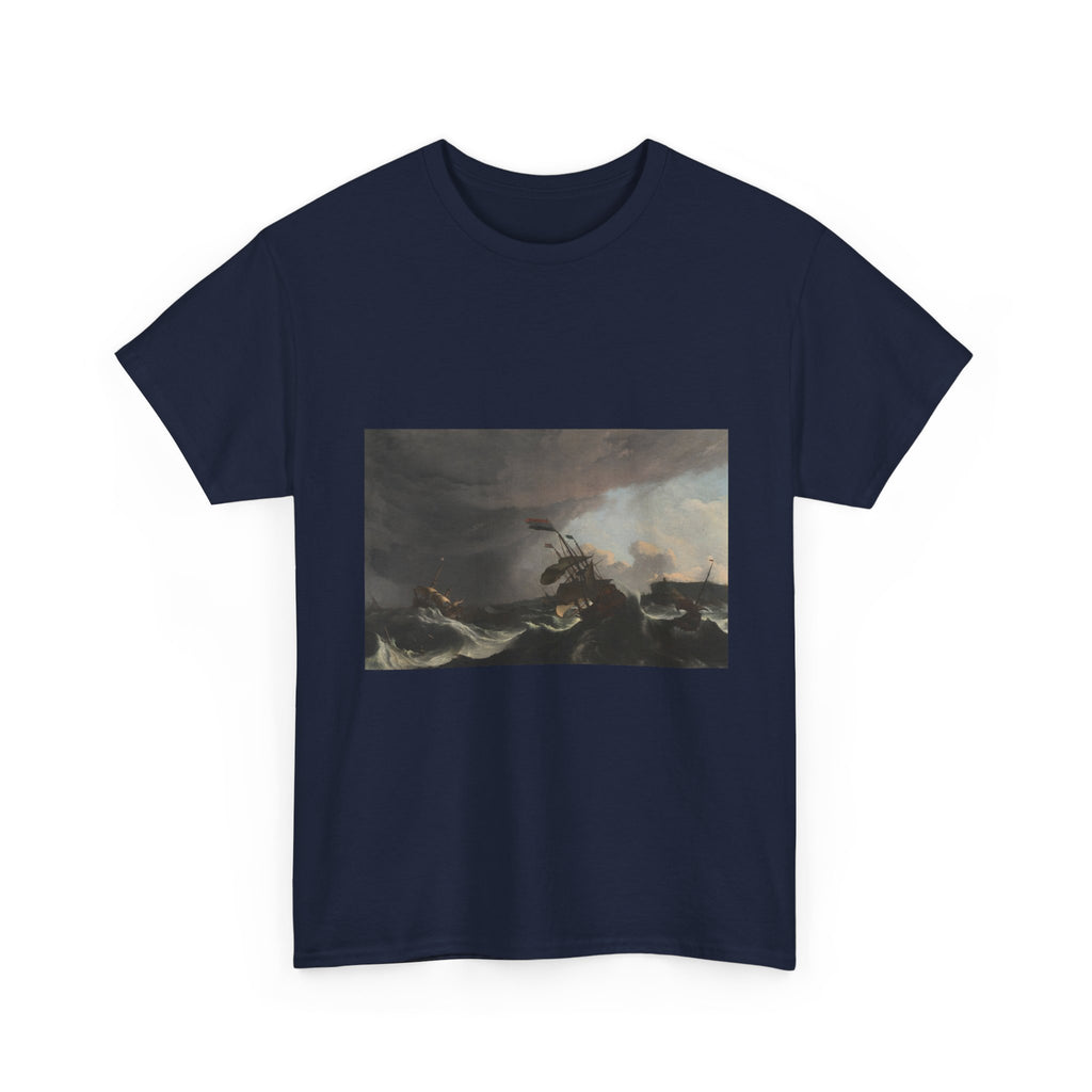 Art Tee – Warships in a Heavy Storm