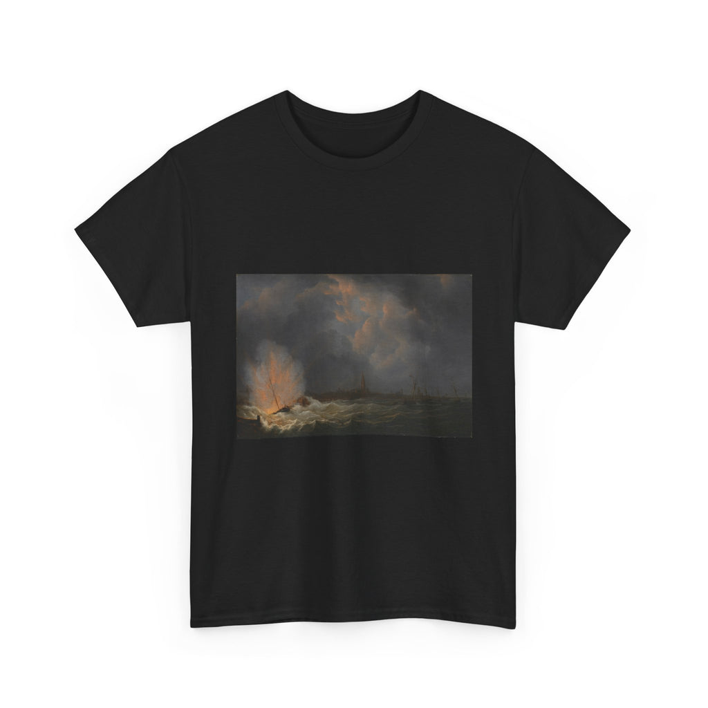 Art Tee – The Explosion of Gunboat nr 2, under Command of Jan van Speyk, off Antwerp, 5 February 1831