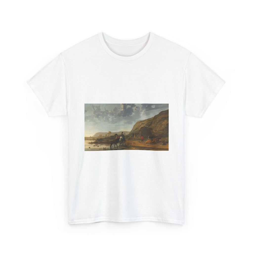 Art Tee – River Landscape with Riders