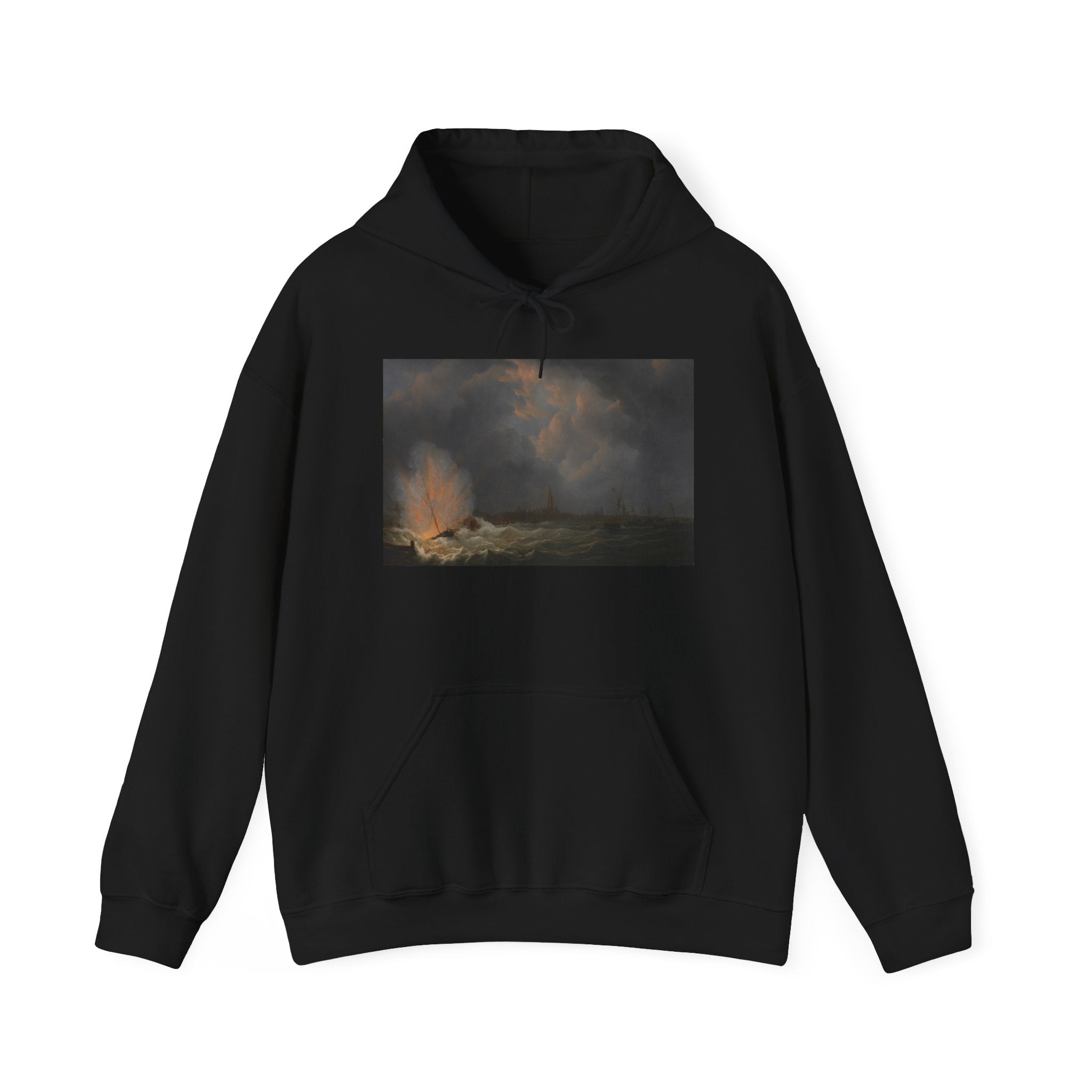 Art Hoodie – The Explosion of Gunboat nr 2, under Command of Jan van Speyk, off Antwerp, 5 February 1831