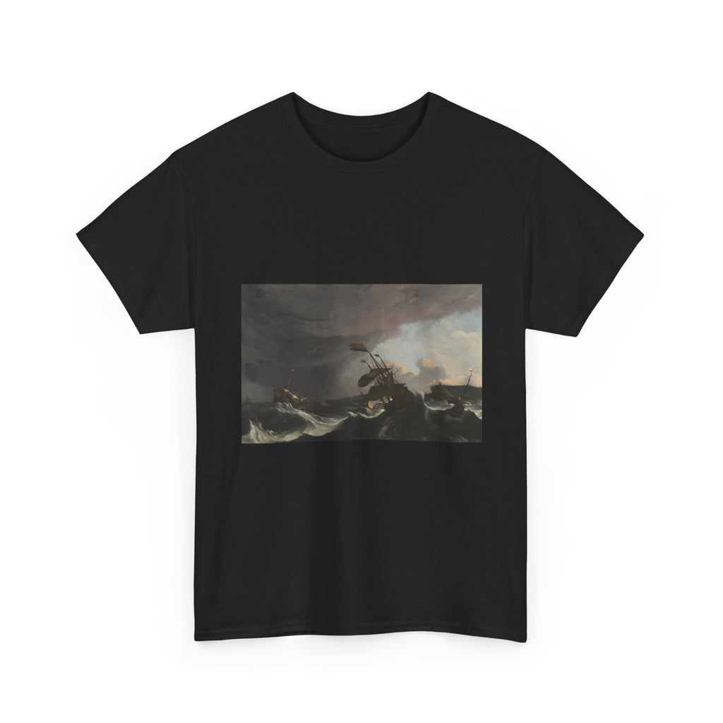 Art Tee – Warships in a Heavy Storm