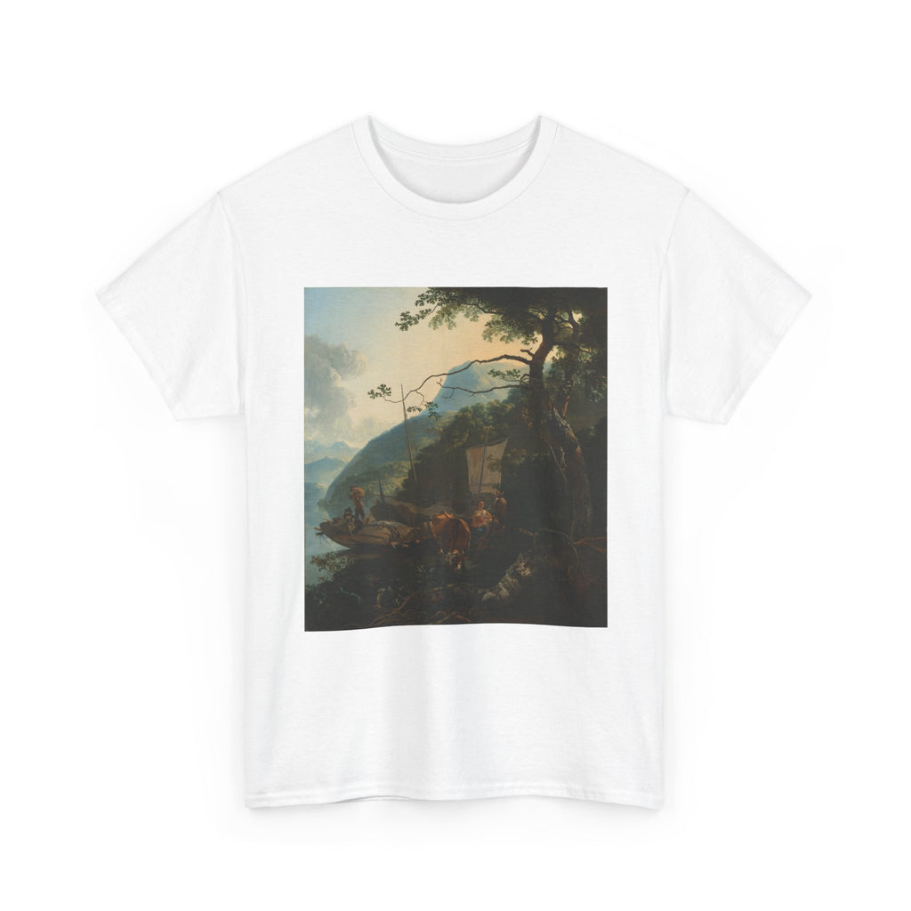 Art Tee – Boatmen Moored on the Shore of an Italian Lake