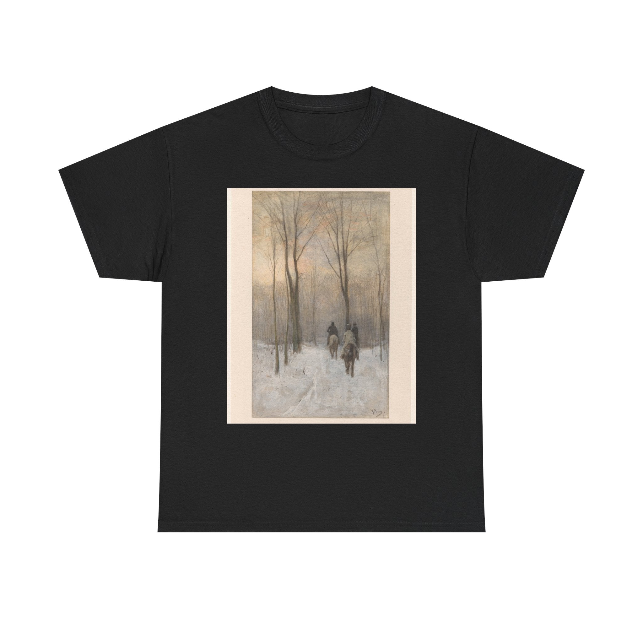 Art Tee – Riders in the Snow in the Haagse Bos