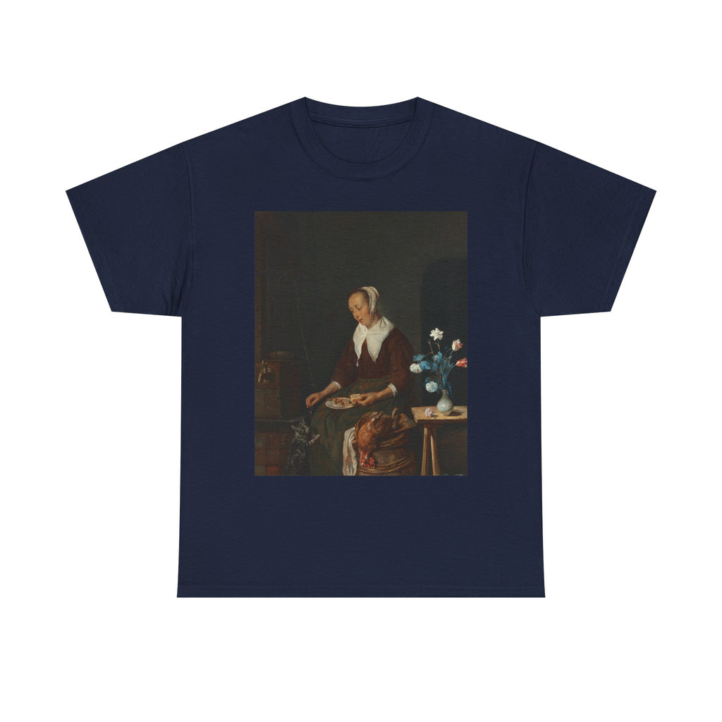 Art Tee – Woman Eating, Known as ‘The Cat’s Breakfast’