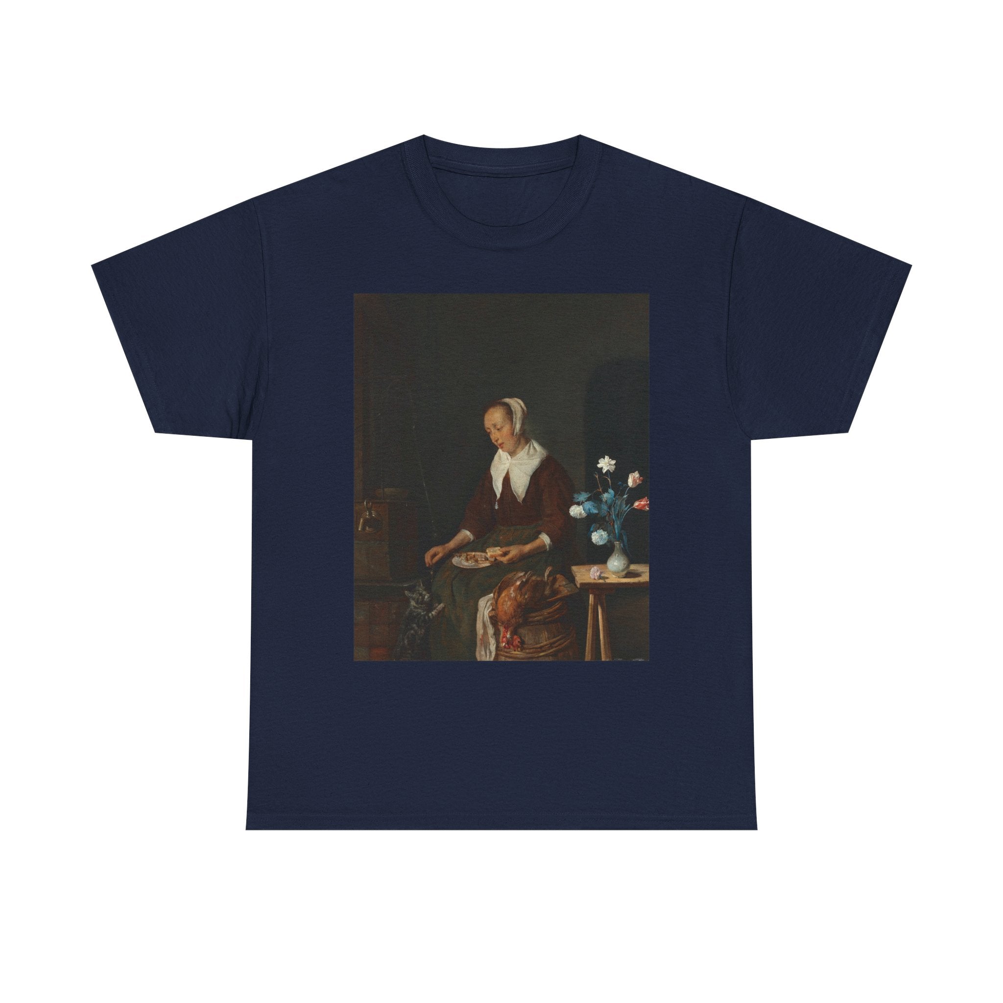 Art Tee – Woman Eating, Known as ‘The Cat’s Breakfast’