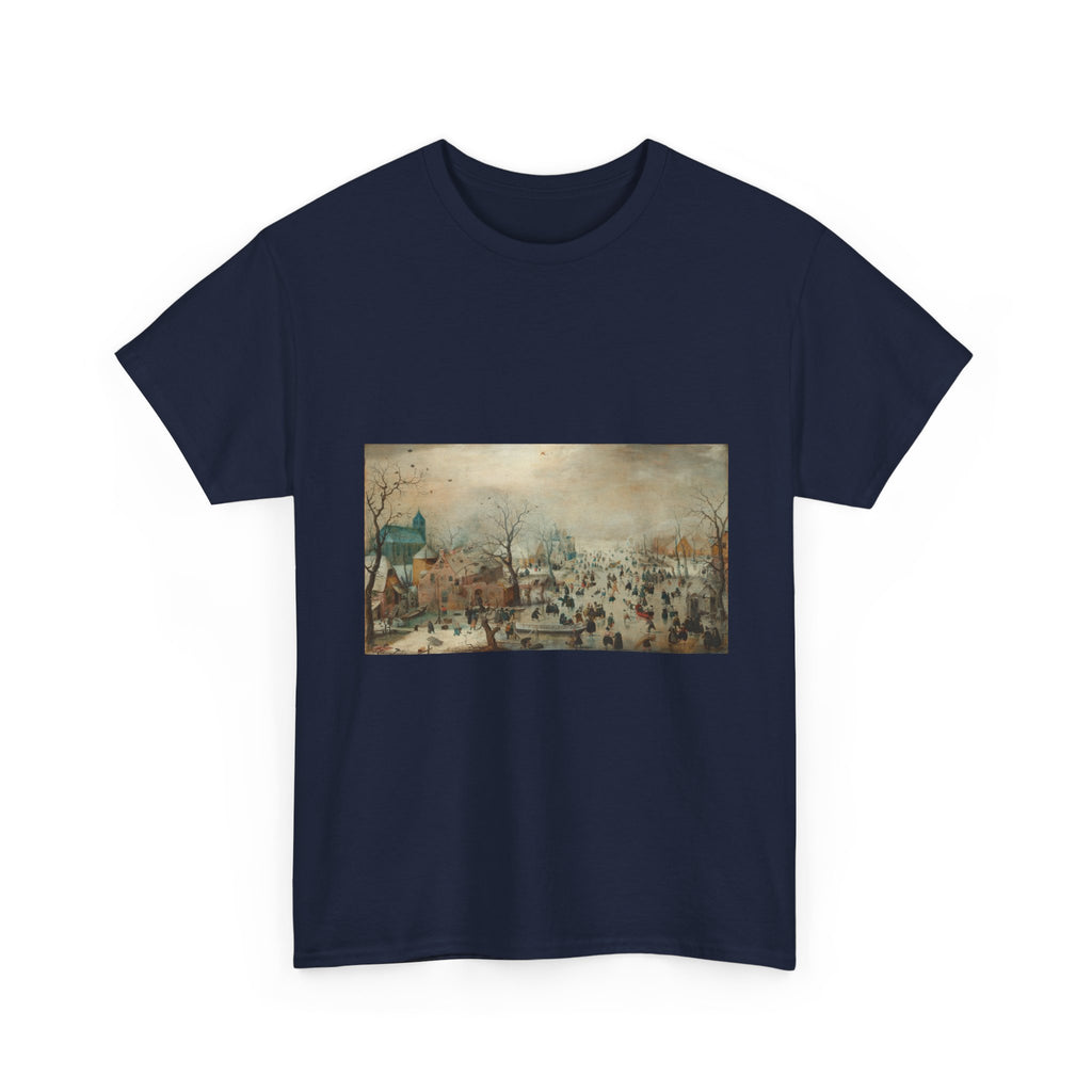 Art Tee – Winter Landscape with Ice Skaters