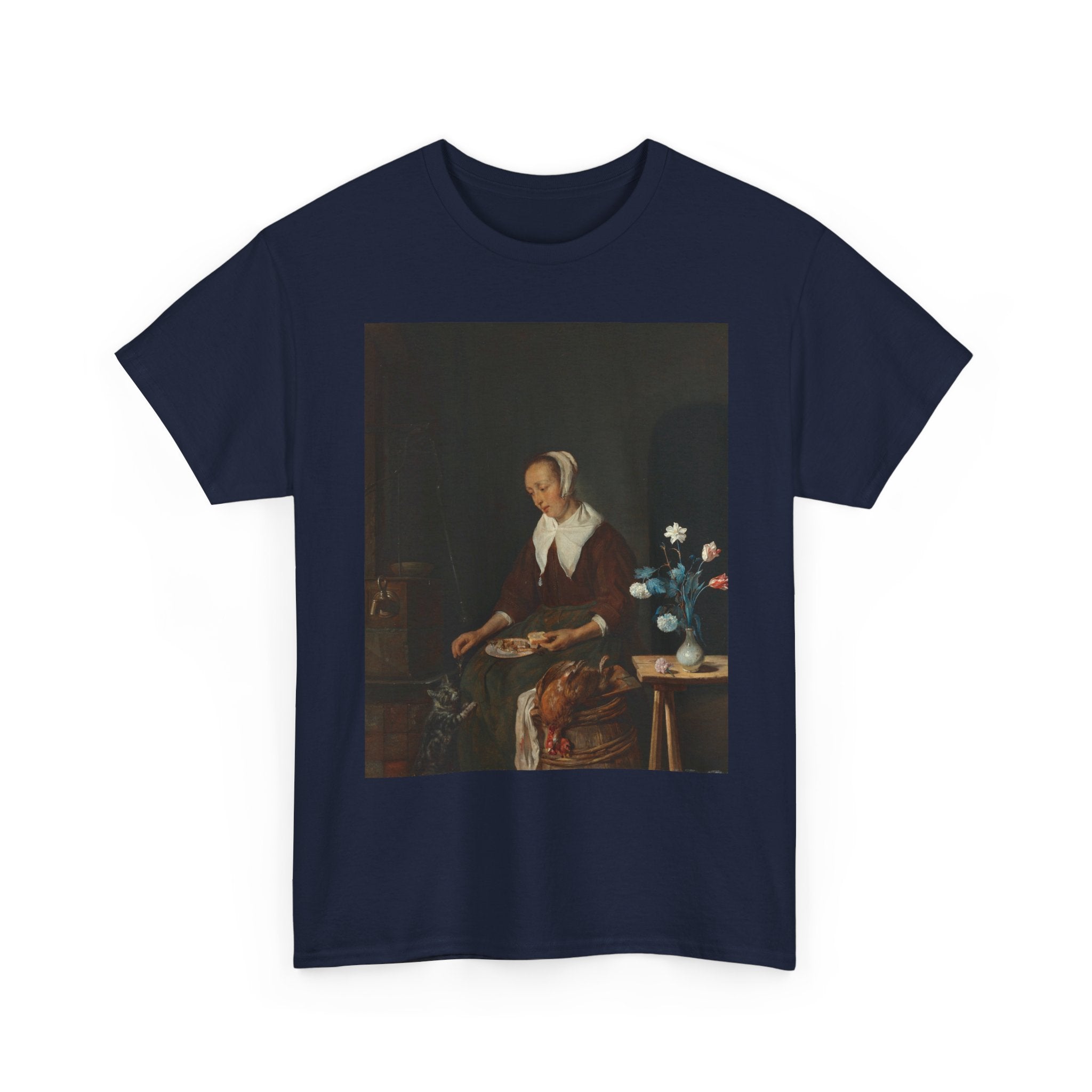 Art Tee – Woman Eating, Known as ‘The Cat’s Breakfast’