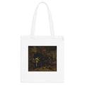 Art Tote Bag – Interior of an inn with an old man amusing himself with the landlady and two men playing backgammon, known as 'Two kinds of games'