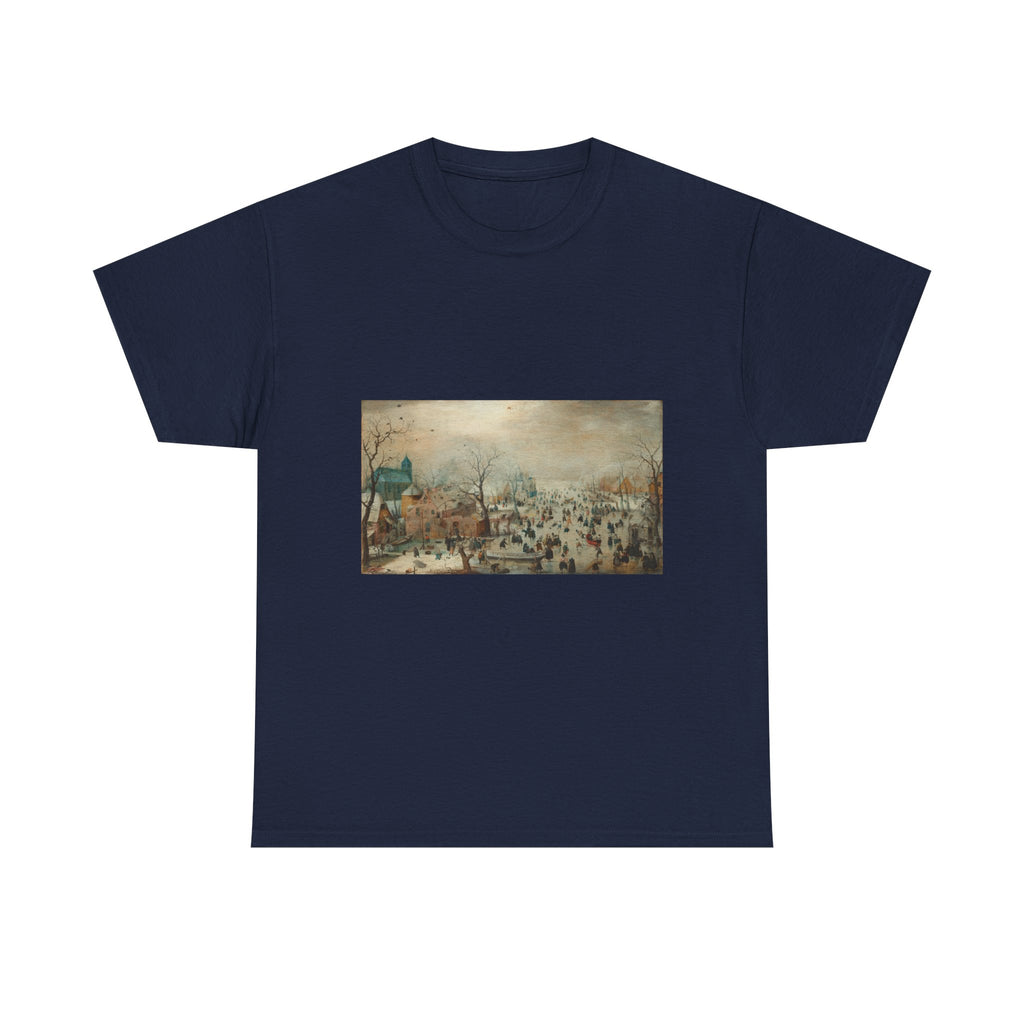 Art Tee – Winter Landscape with Ice Skaters