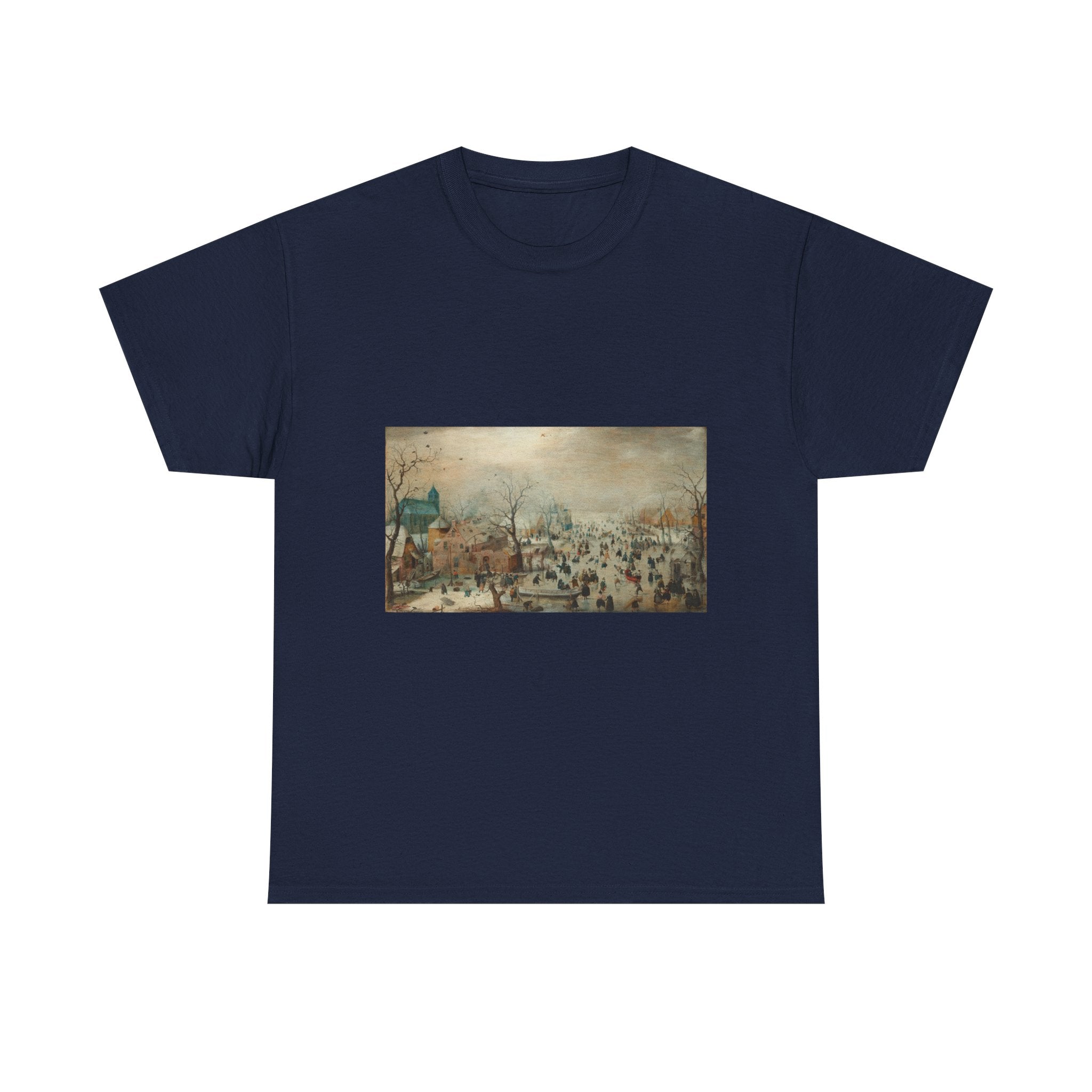 Art Tee – Winter Landscape with Ice Skaters
