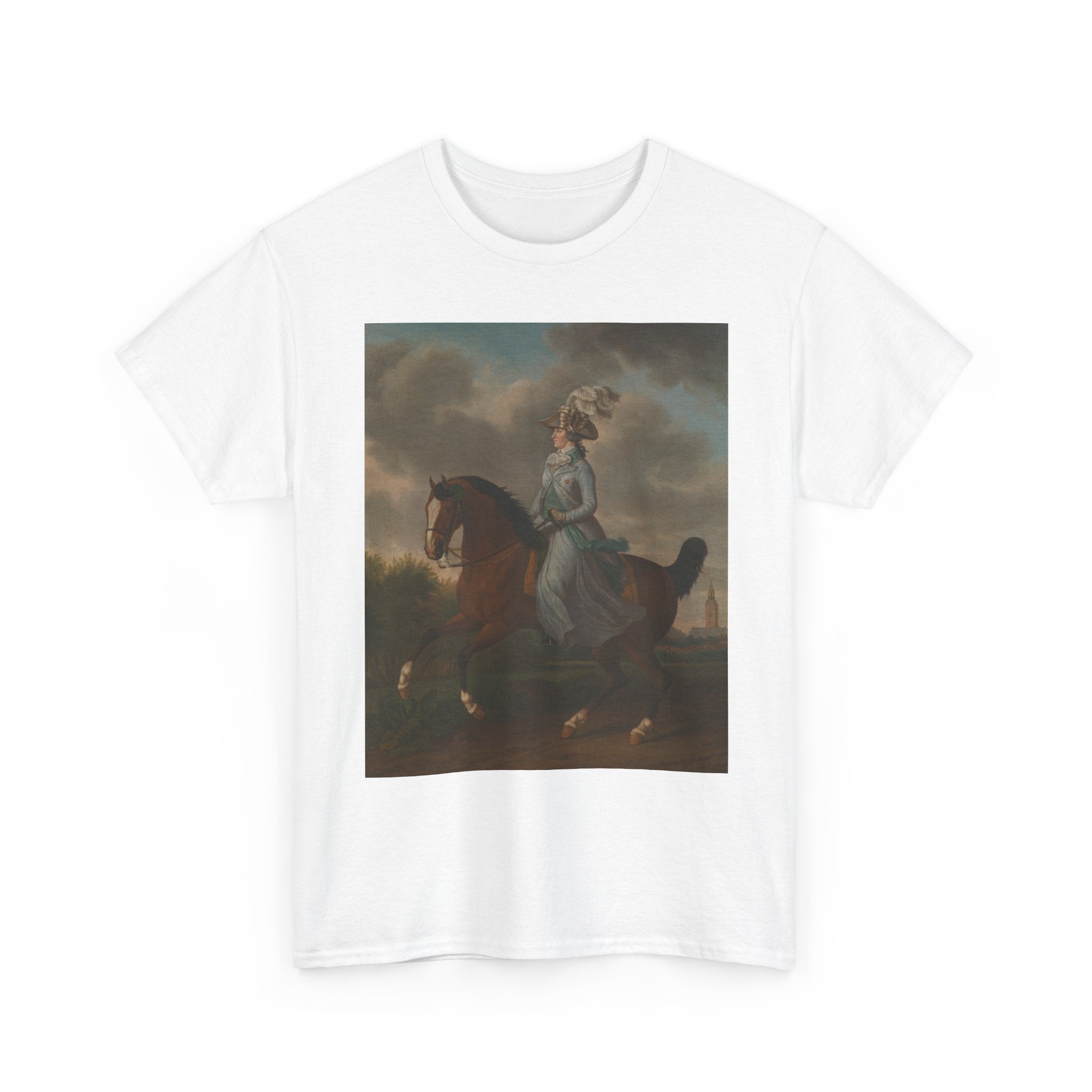 Art Tee – Frederika Sophia Wilhelmina of Pruissia (1751-1820), Equestrian portrait of the Wife of Prince Willem V