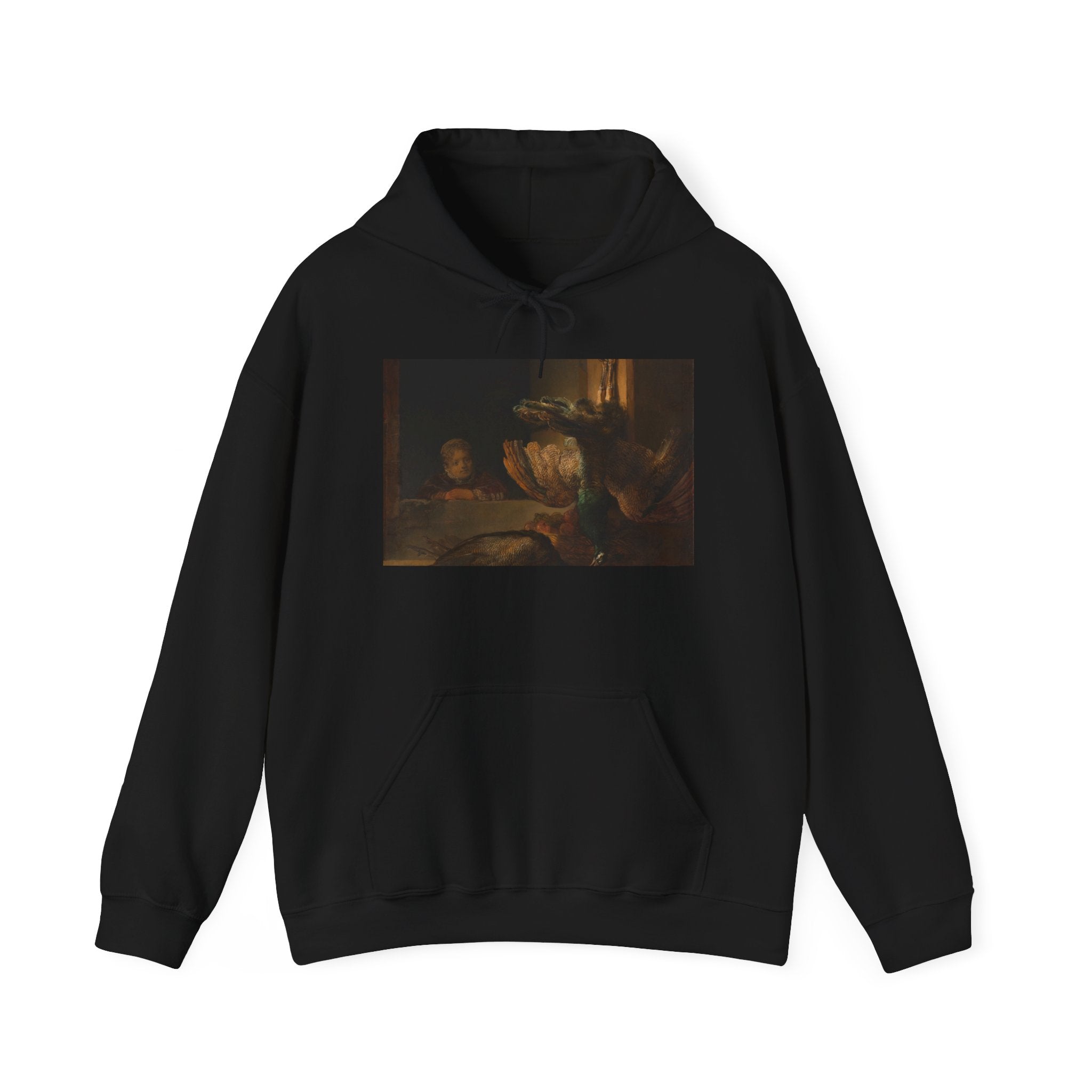 Art Hoodie – Still Life with Peacocks