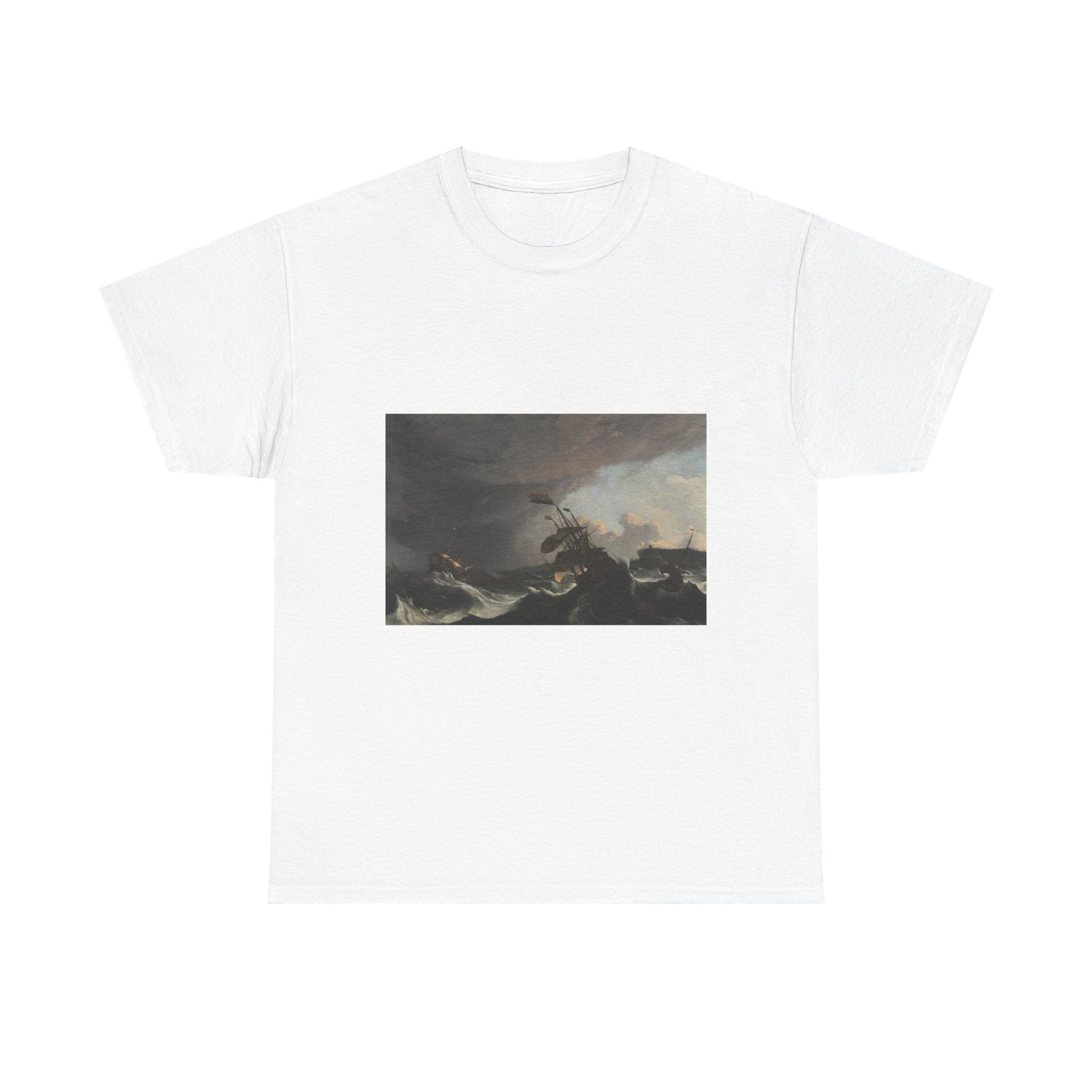 Art Tee – Warships in a Heavy Storm