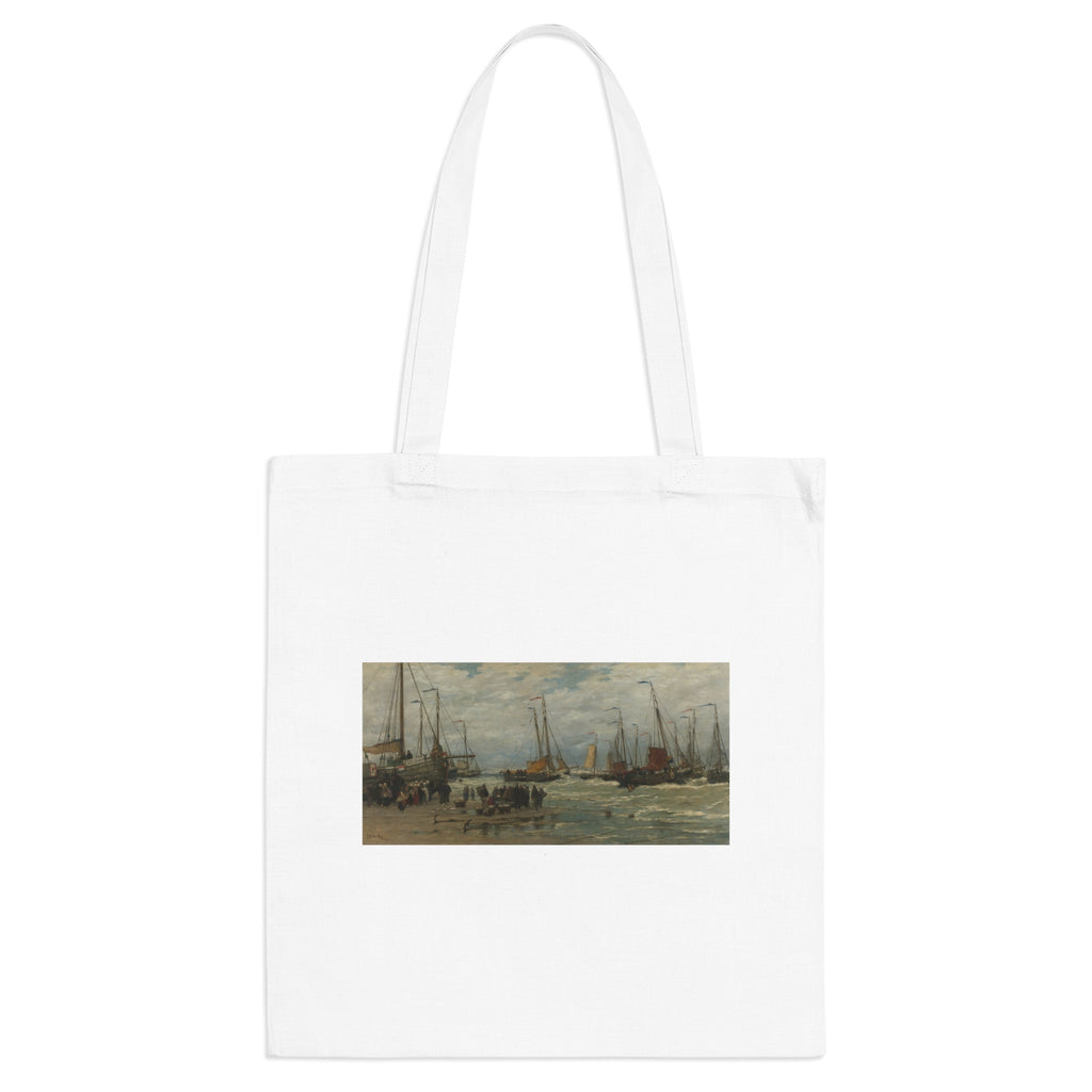 Art Tote Bag – Fishing Pinks in Breaking Waves