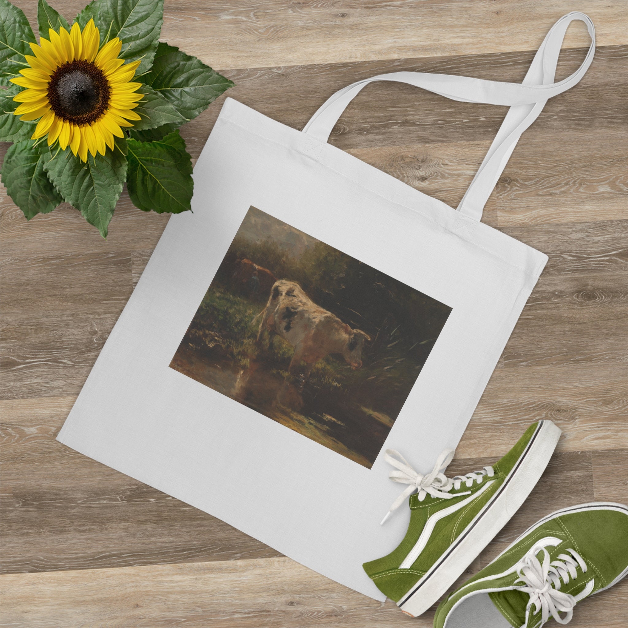 Art Tote Bag – Cow beside a Ditch