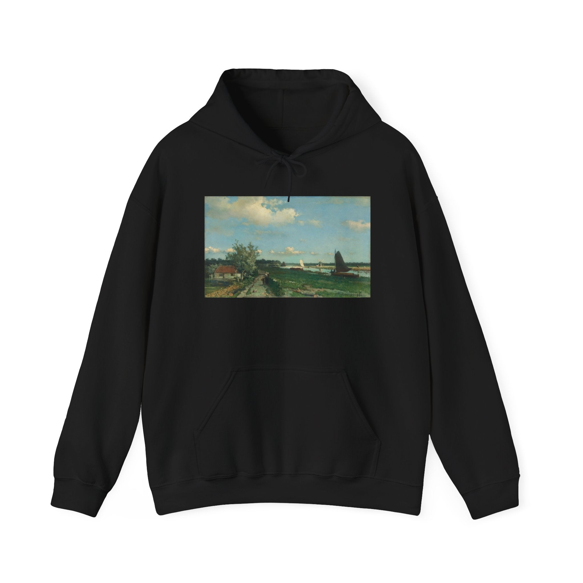 Art Hoodie – The Trekvliet Shipping Canal near Rijswijk, known as the ‘View near the Geest Bridge’