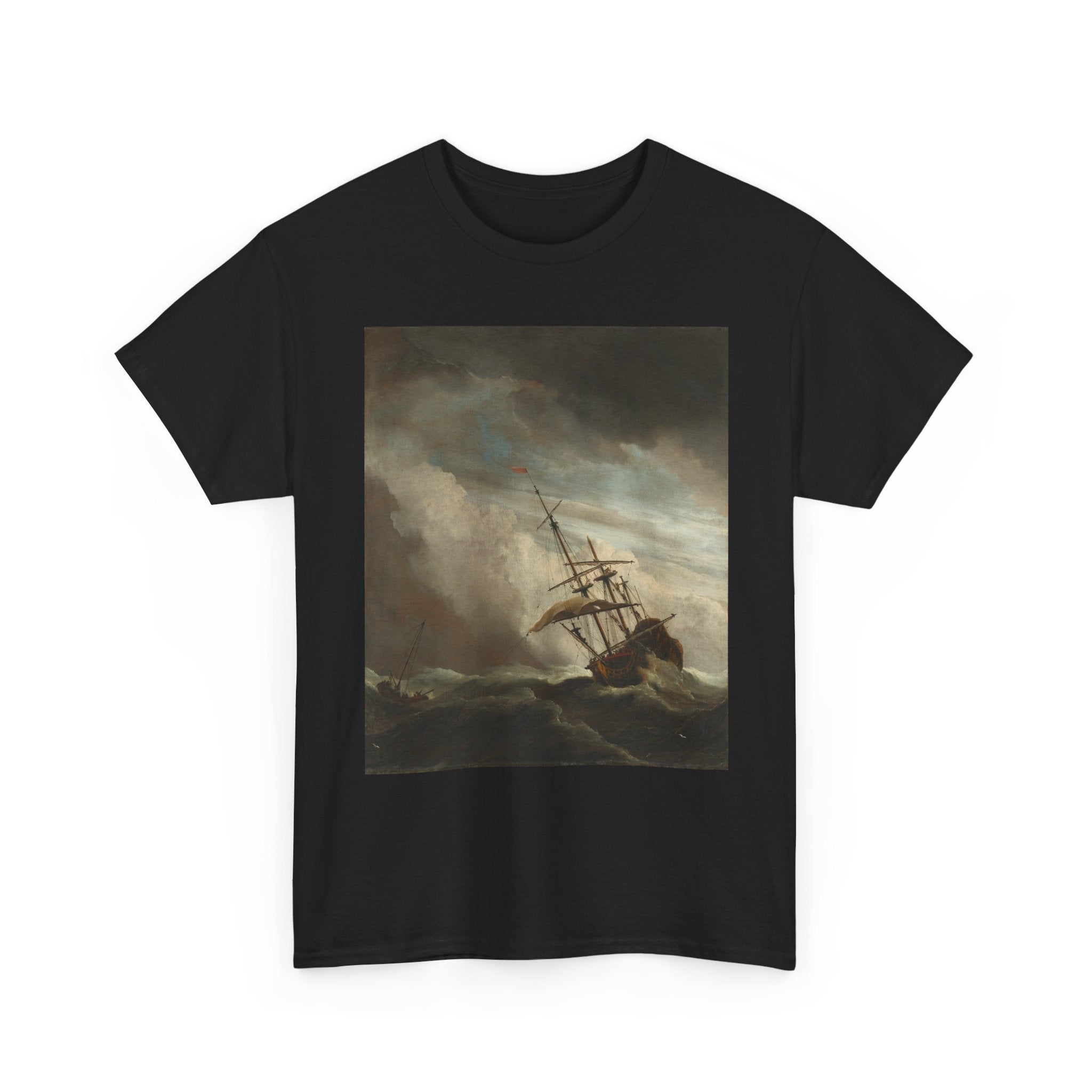 Art Tee – A Ship on the High Seas Caught by a Squall, Known as ‘The Gust’