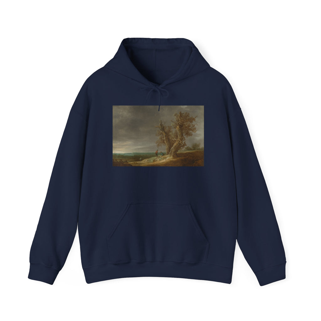 Art Hoodie – Landscape with Two Oaks