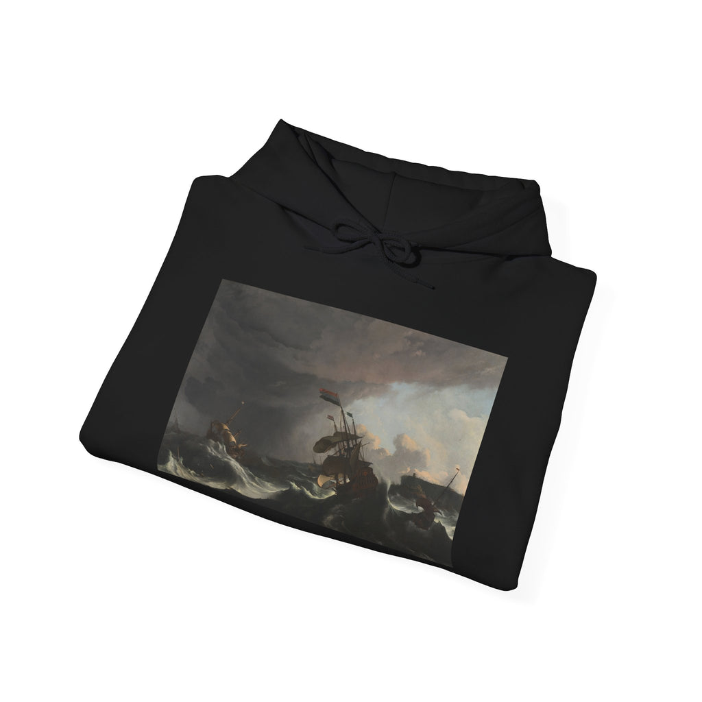 Art Hoodie – Warships in a Heavy Storm