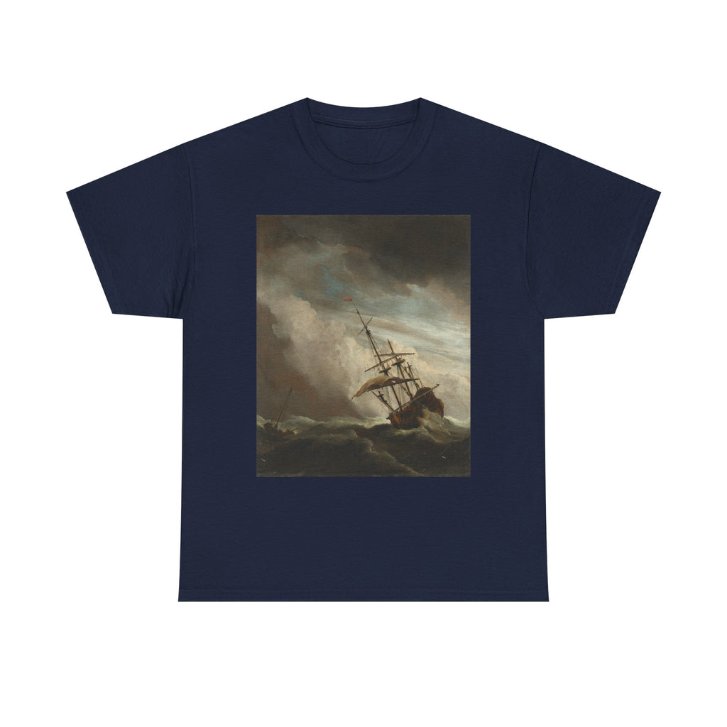 Art Tee – A Ship on the High Seas Caught by a Squall, Known as ‘The Gust’